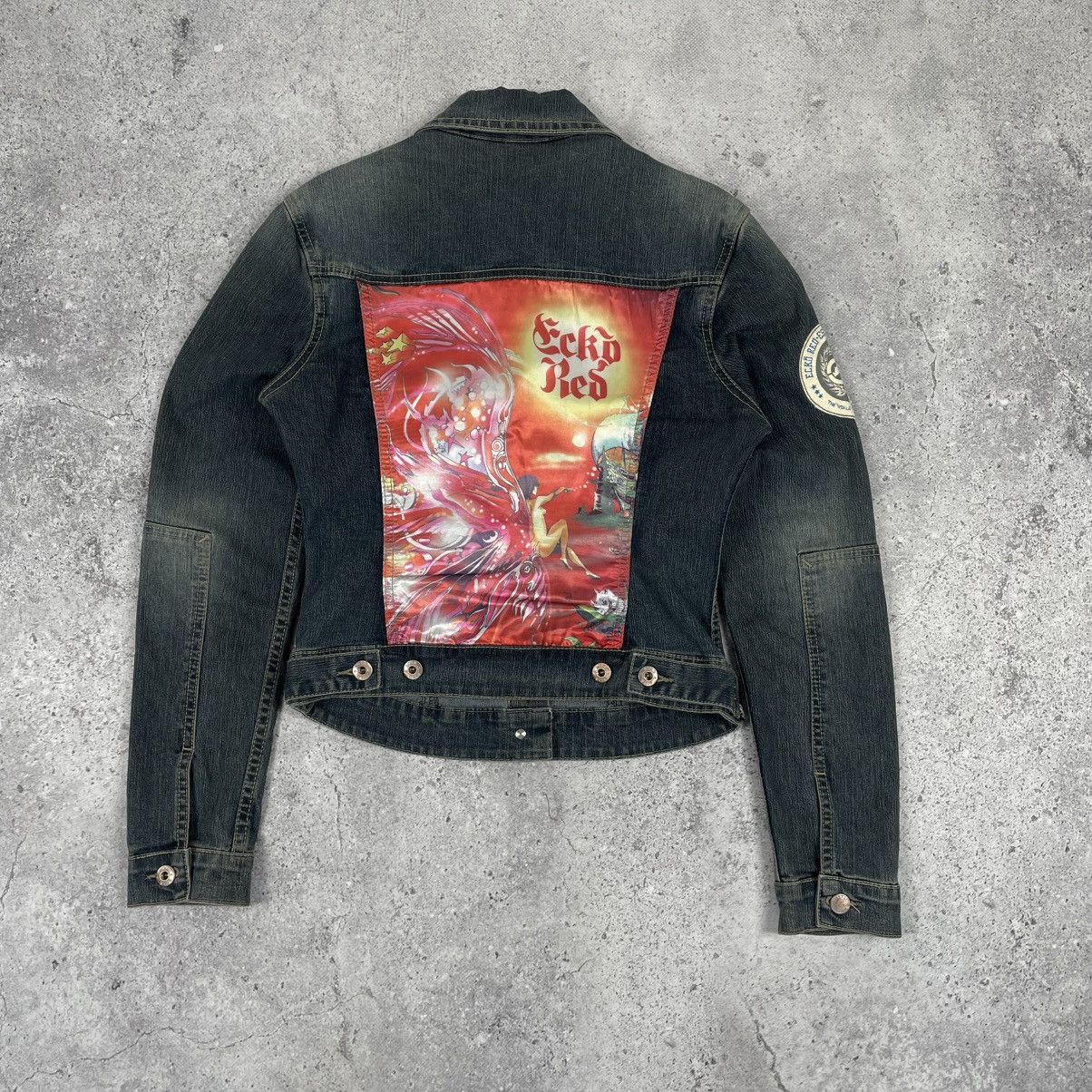 Vintage Ecko Red Y2K Fairy Denim Jacket