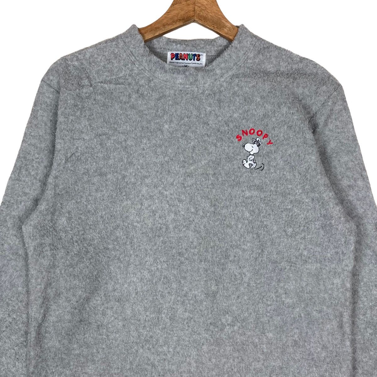 Peanuts Vintage Peanuts Mini Logo Snoopy Pullover Jumper Fleece Size US M / EU 48-50 / 2 - 2 Thumbnail
