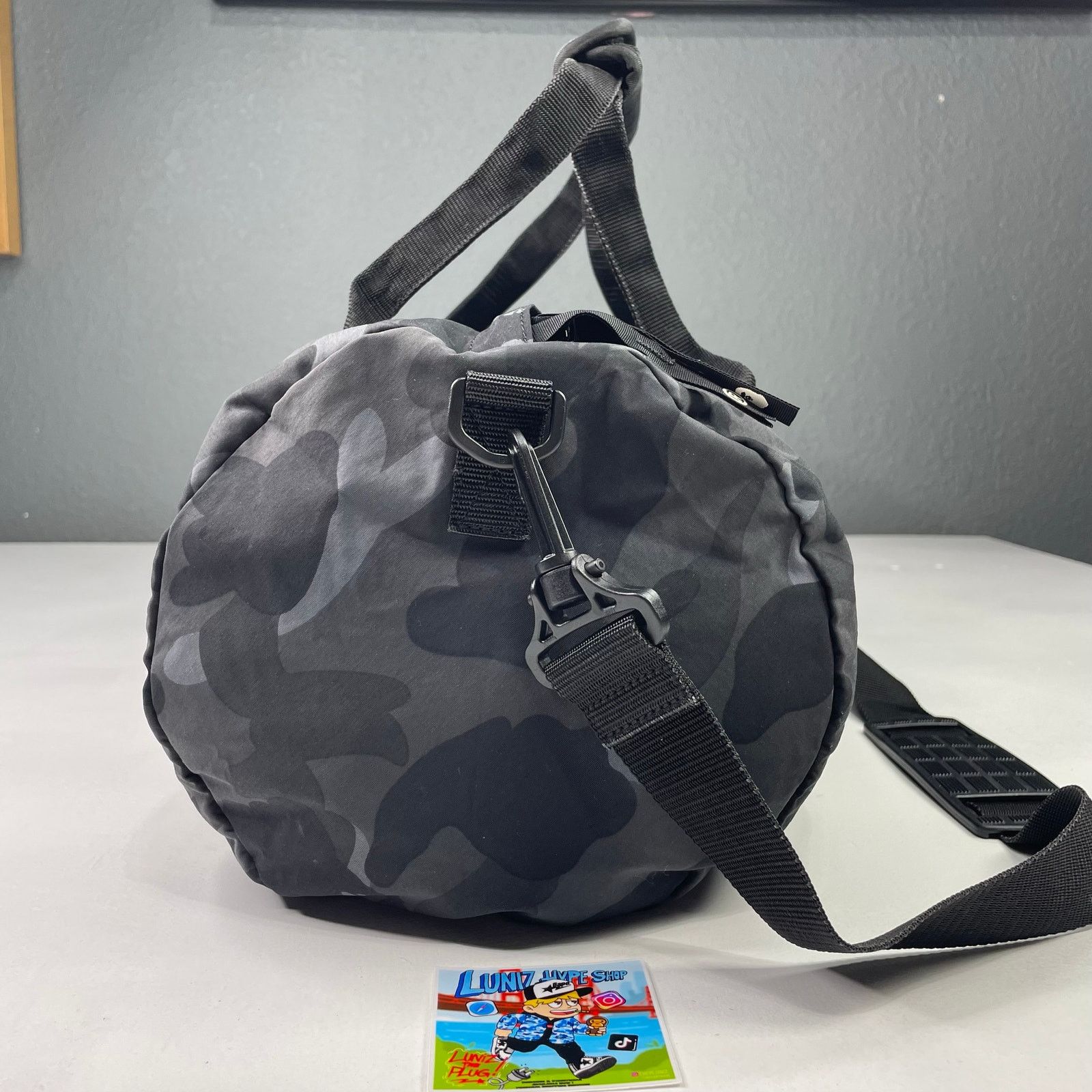 Bape 2007 BAPE Black Camo Boston Duffle Bag Size ONE SIZE - 7 Thumbnail
