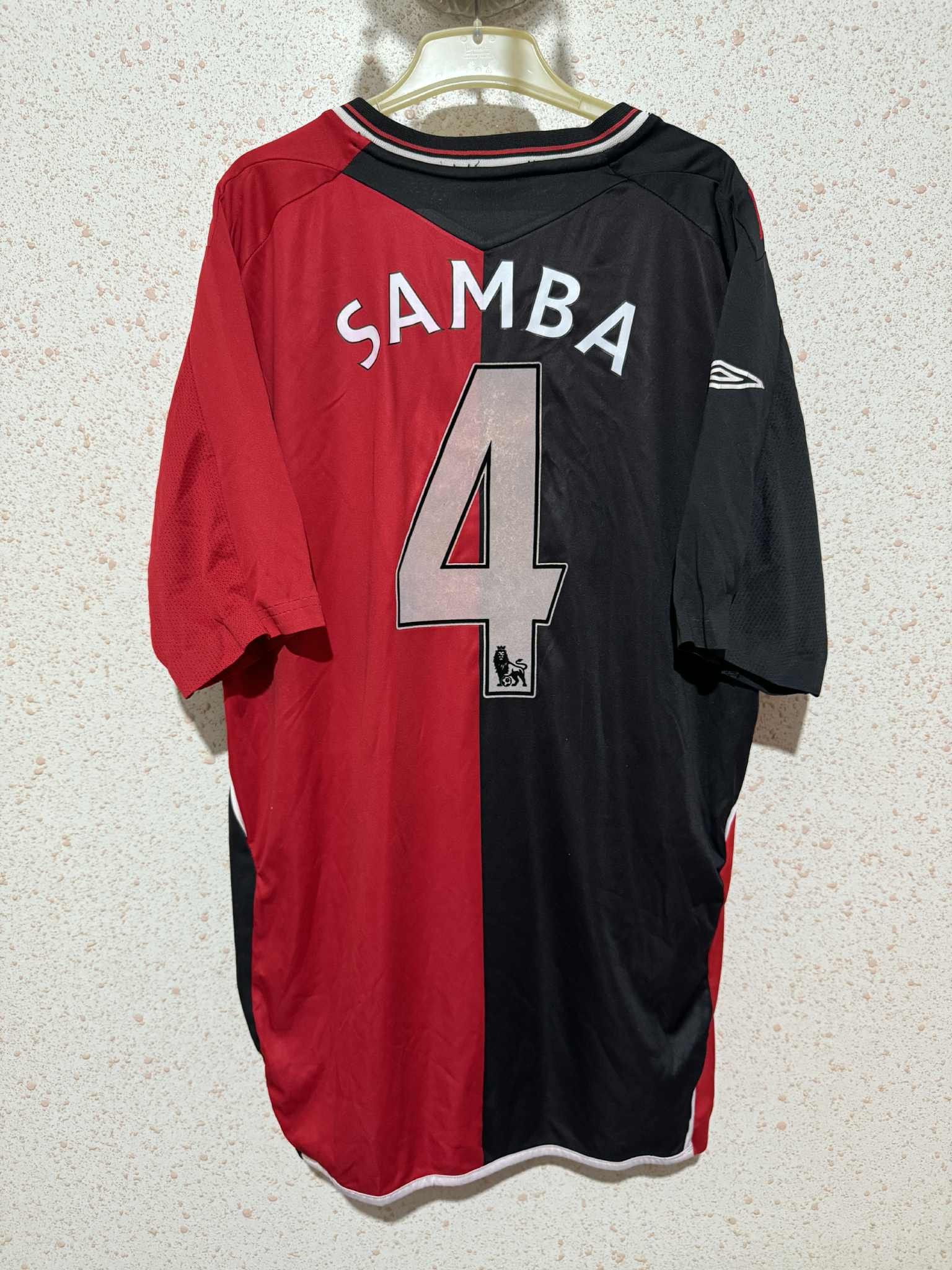 Umbro Blackburn 2007/08 Away Shirt - Samba #4 Size US XL / EU 56 / 4 - 2 Thumbnail