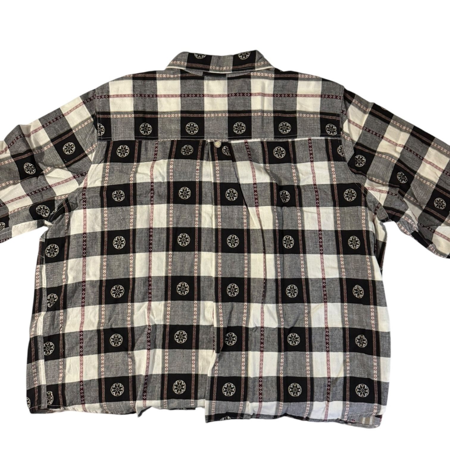 Other Company One Women’s Black White & Red Plaid Shirt 2XL – NWT Size XXL / US 16-18 / IT 52-54 - 3 Thumbnail