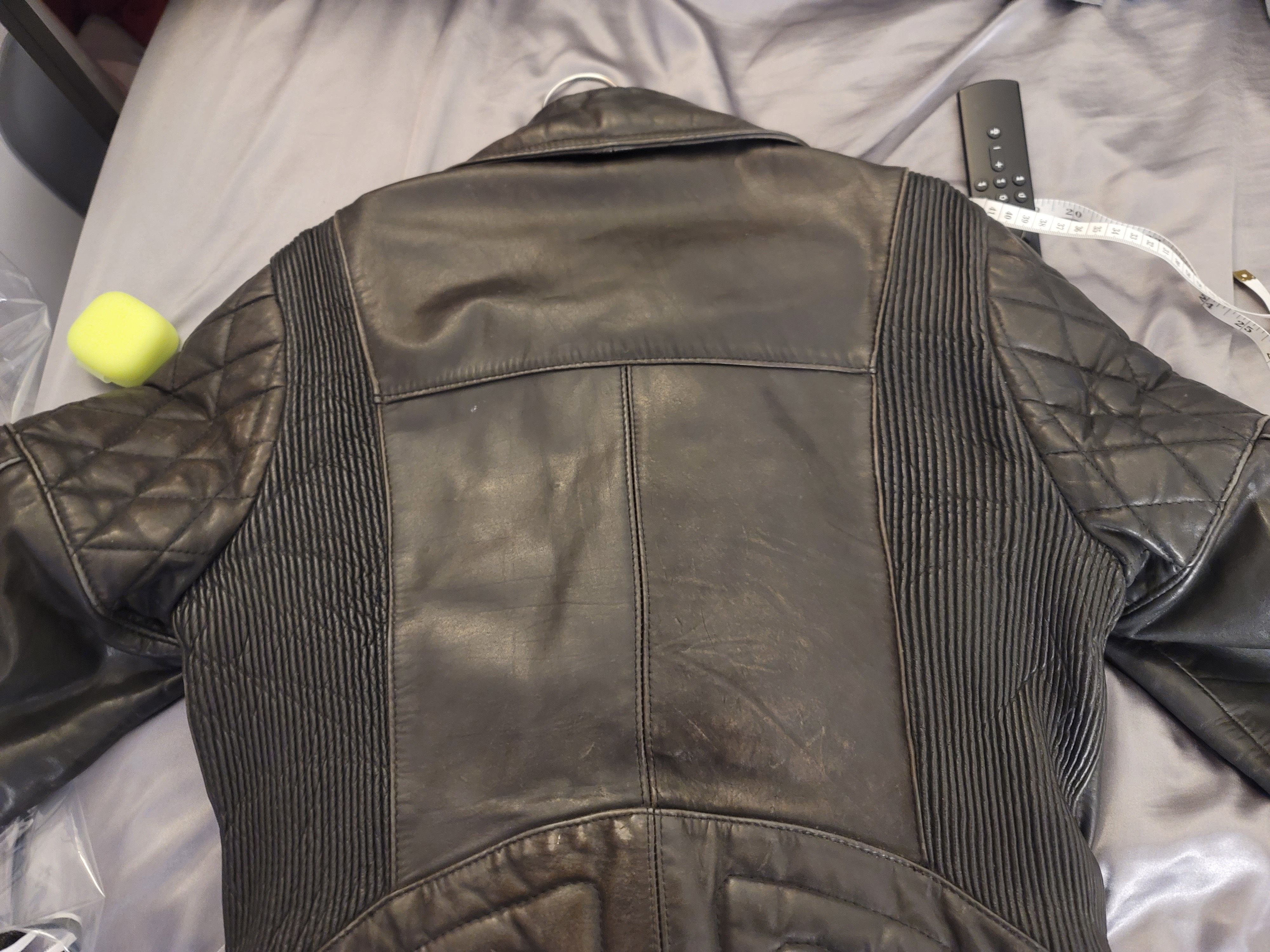 Vintage vintage black leather motorcycle jacket heavy weight Size US M / EU 48-50 / 2 - 15 Thumbnail