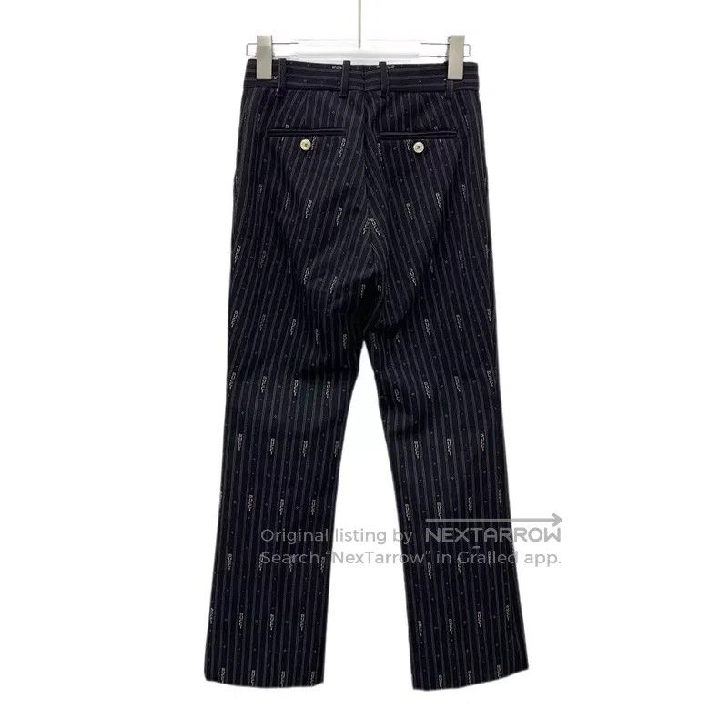 Gucci Gucci Black striped logo letter bullet screen wool casual Size 24" / US 00 / IT 34 - 2 Thumbnail