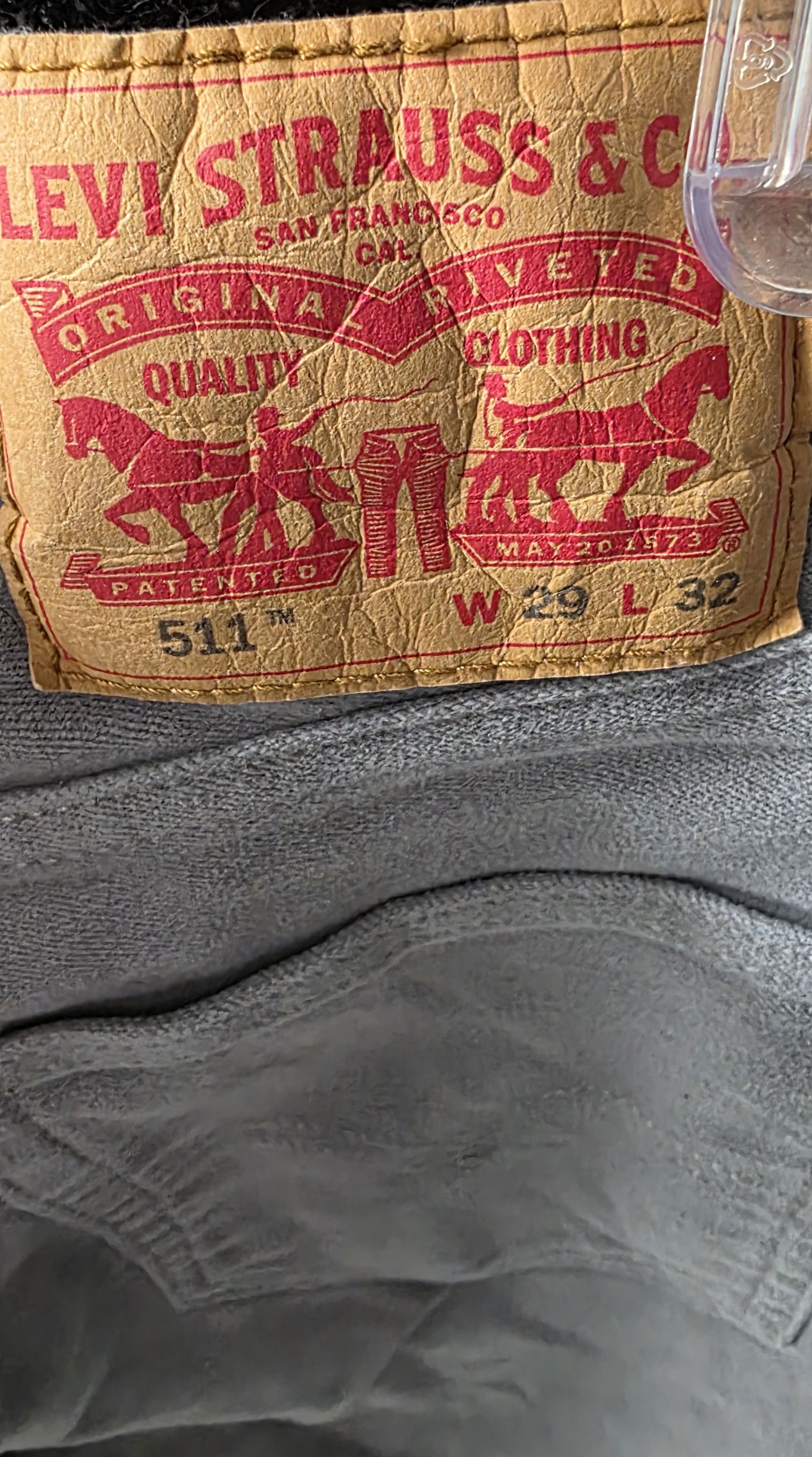 Levi's Levi's Men's 511 Slim Fit Jeans Soft Light Gray Size 29x32 Size US 29 - 3 Thumbnail
