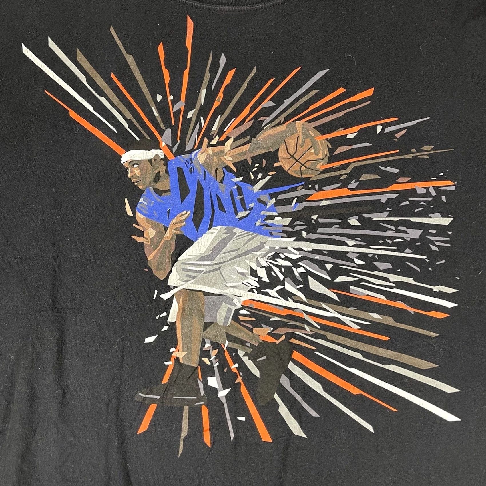 Nike Nike Air Jordan 4XL T-Shirt Men's Black 4XL Carmelo Anthony Melo New York Knicks Retro Sports Basketball Nike Air Size US XXL / EU 58 / 5 - 5 Thumbnail