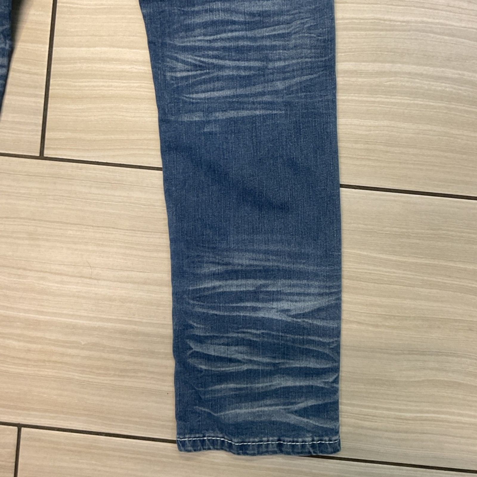 Vintage True Luck Men’s Light Blue Denim Straight Jeans Size US 34 / EU 50 - 10 Thumbnail