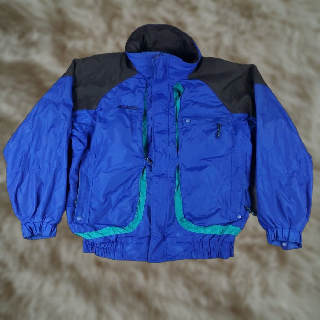 Vintage Columbia Jacket Mens Medium Blue Vintage Powder Keg Full Zip Up Winter Coat Size US M / EU 48-50 / 2 - 1 Thumbnail