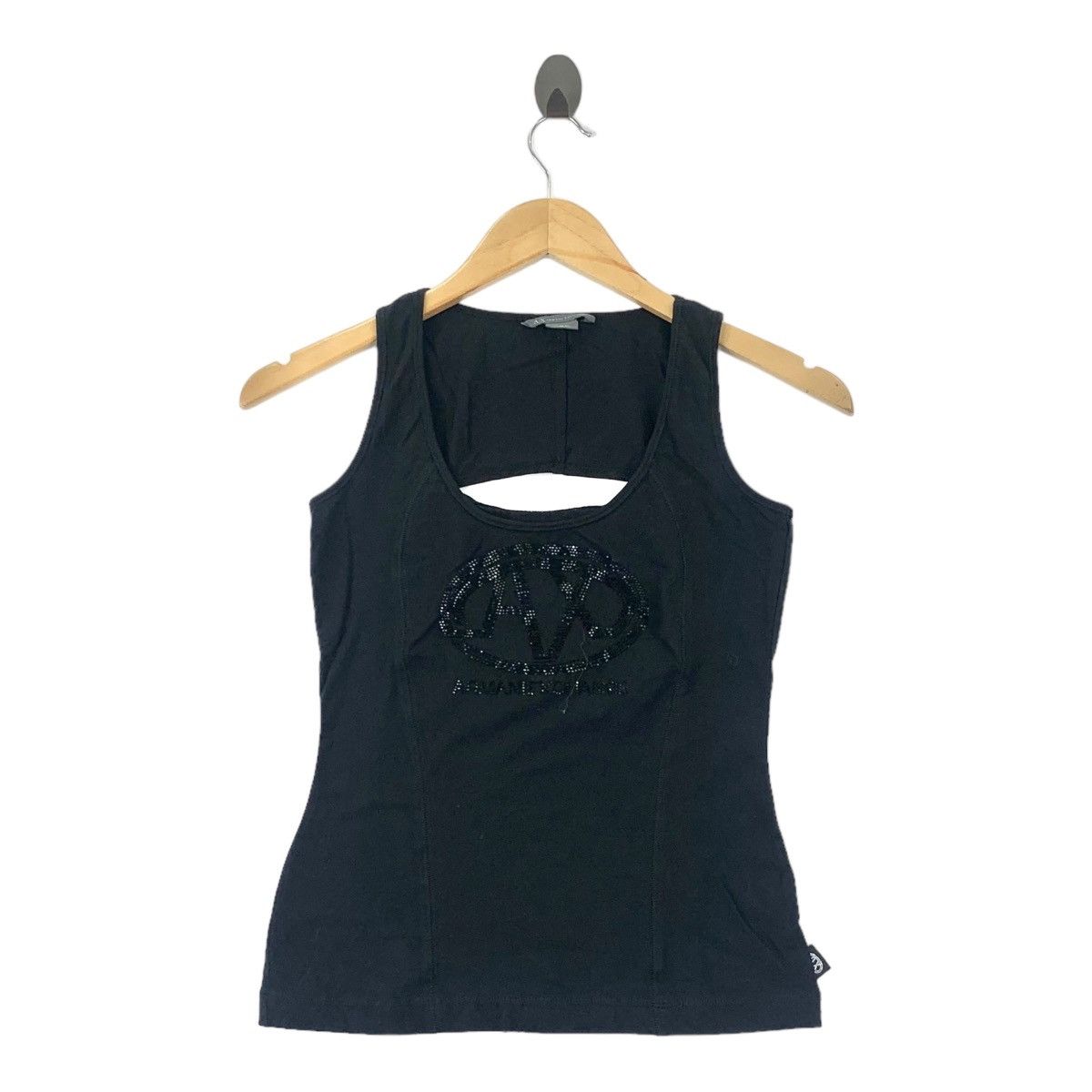ARMANI EXCHANGE SWAROVSKI Tank Top Tee Shirt