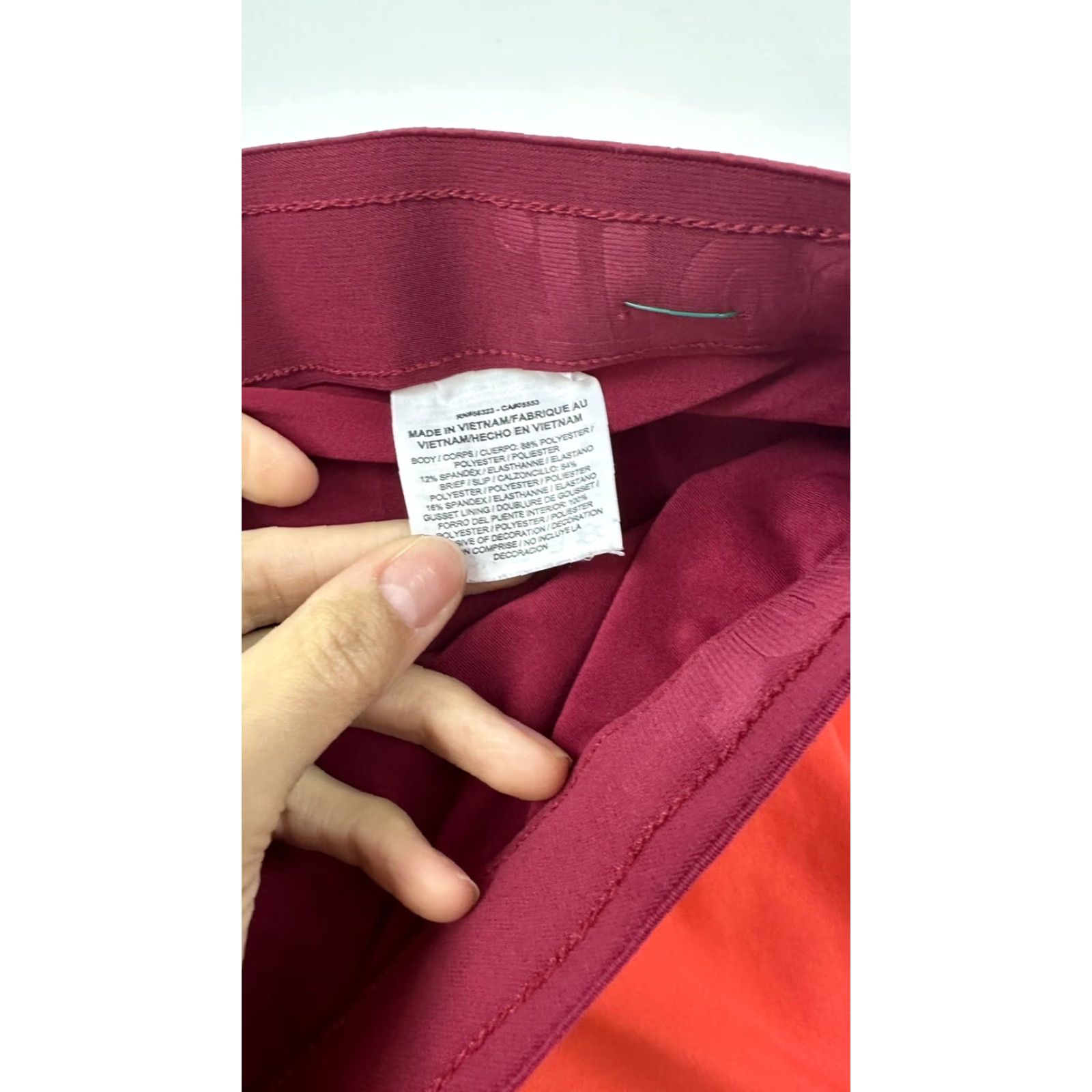 Nike Nike Shorts Women’s XL Orange 3in Dri-Fit Athletic Cross Training Running Gym Women Size 40" / US 18 - 5 Thumbnail