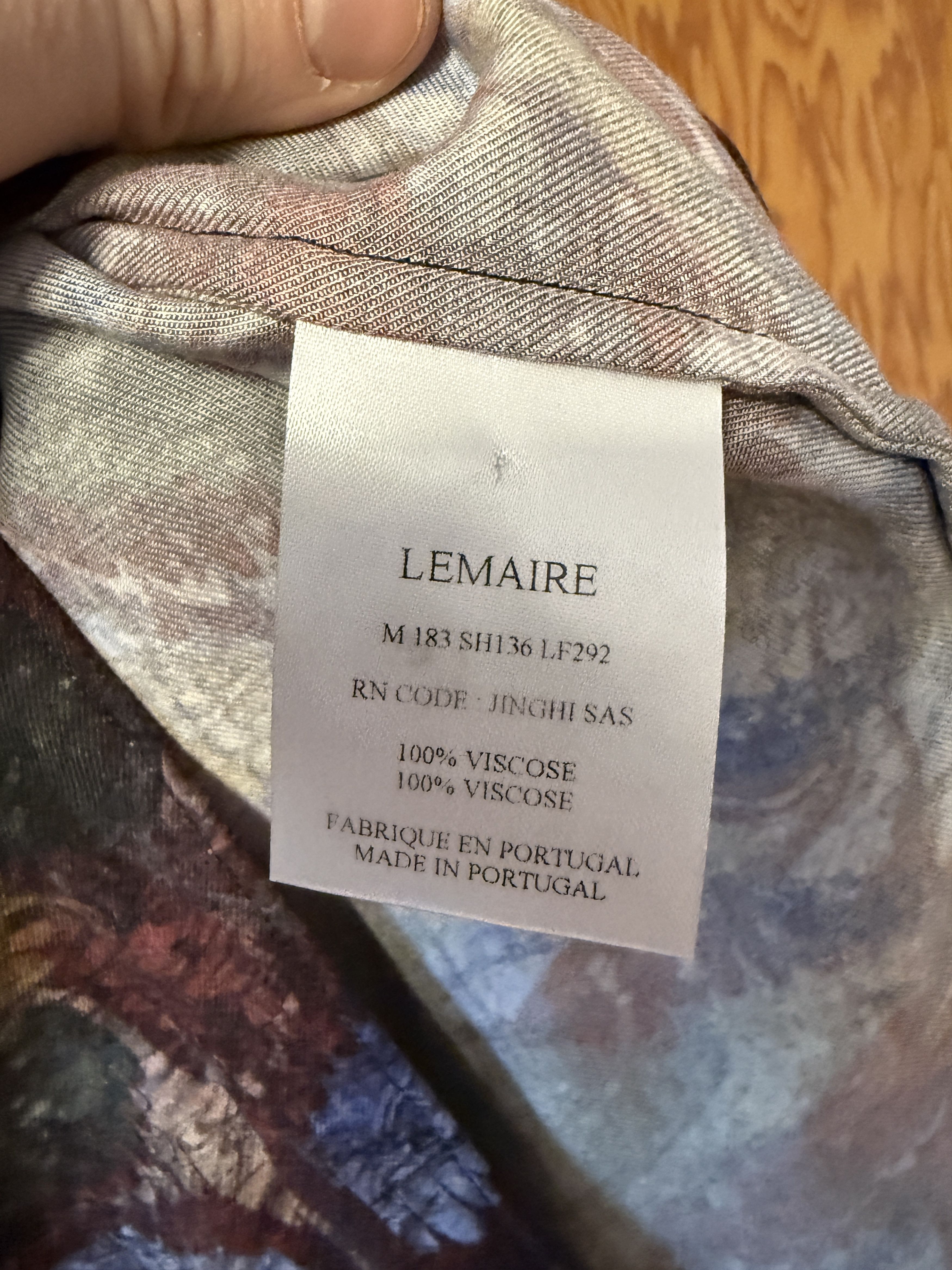 Lemaire Long Sleeve Button Up Shirt - Multicolor Size US S / EU 44-46 / 1 - 2 Thumbnail