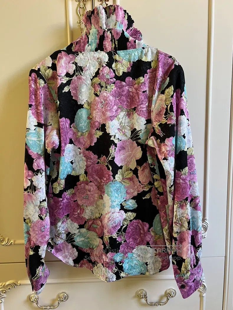 Comme des Garcons Comme Des Garcons Bud Stand Collar Floral Shirt Size M / US 6-8 / IT 42-44 - 2 Thumbnail
