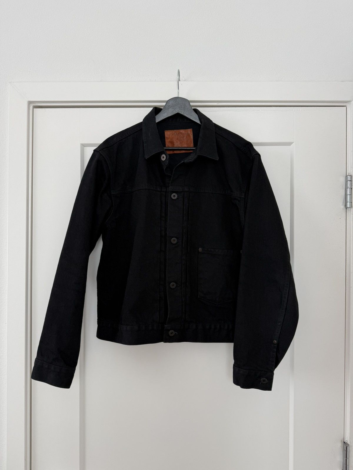 Blacksign Pleats Black Type 1 Denim Jacket, Size 42