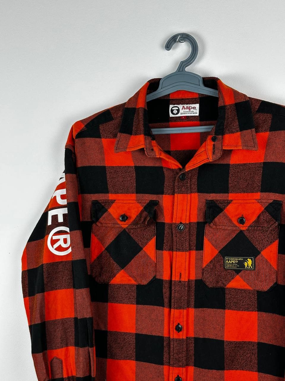 Aape × Bape AAPE BY A BATHING APE Check Overshirt Size L Size US L / EU 52-54 / 3 - 3 Thumbnail