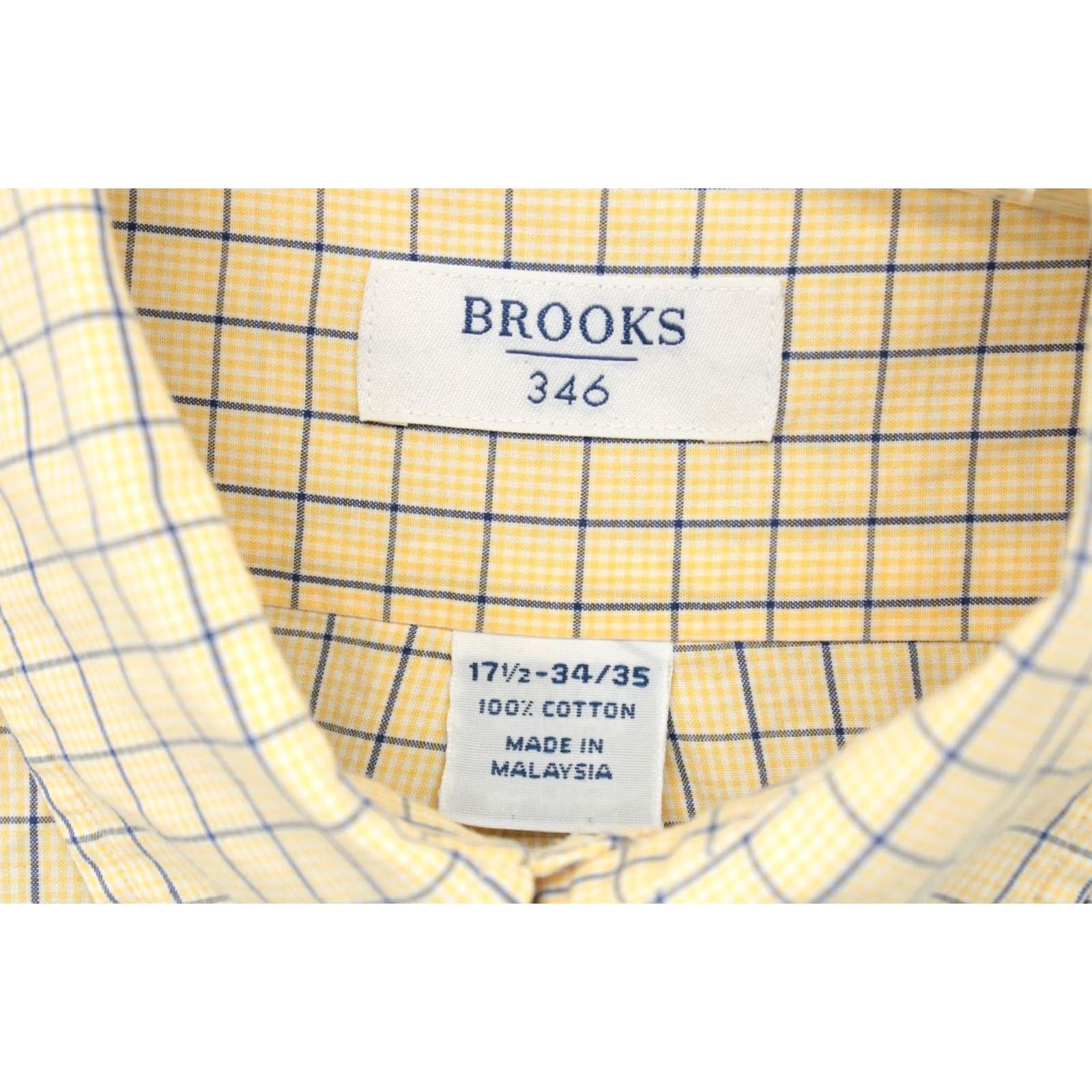 Brooks Brothers Brooks Brothers 346 Shirt Mens 17.5 Yellow Black Check Button-Down Long Sleeve Shirts Mens Yellow Black Check 346 17.5 Button-Down Vintage N/A Size US XXL / EU 58 / 5 - 4 Thumbnail