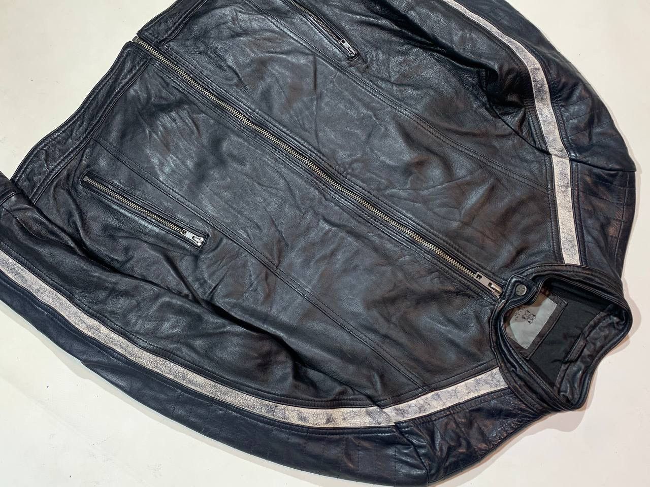Other Lakeland Leather Racing Biker Jacket Size US L / EU 52-54 / 3 - 4 Thumbnail