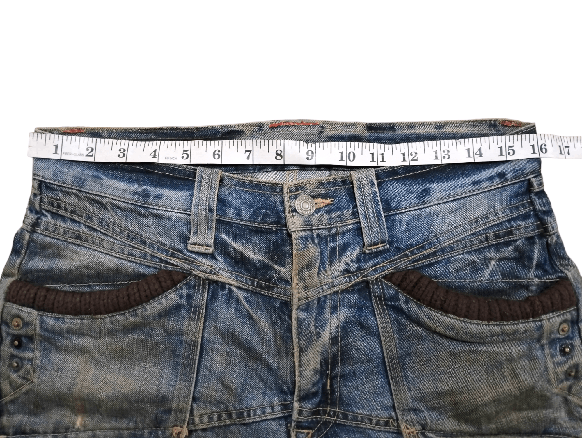 PPFM Flare PPFM Distressed Custom Pants Design Punk Style Size US 32 / EU 48 - 18 Thumbnail