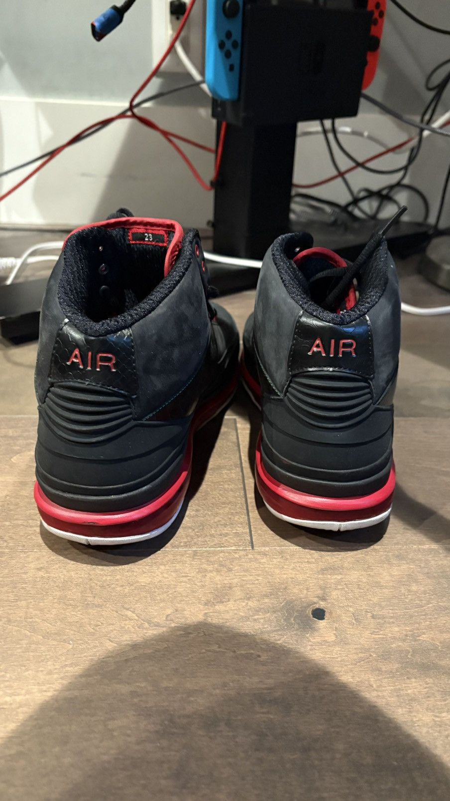 Jordan Brand Nike Air Jordan Retro 2.0 Max Air Black/Red/Green Size US 10.5 / EU 43-44 - 4 Thumbnail