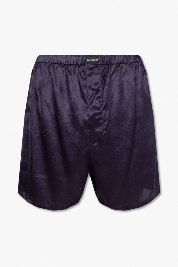 Balenciaga o1mt1gz1024 Pyjama Shorts in Dark Navy Size US 32 / EU 48 - 1 Thumbnail