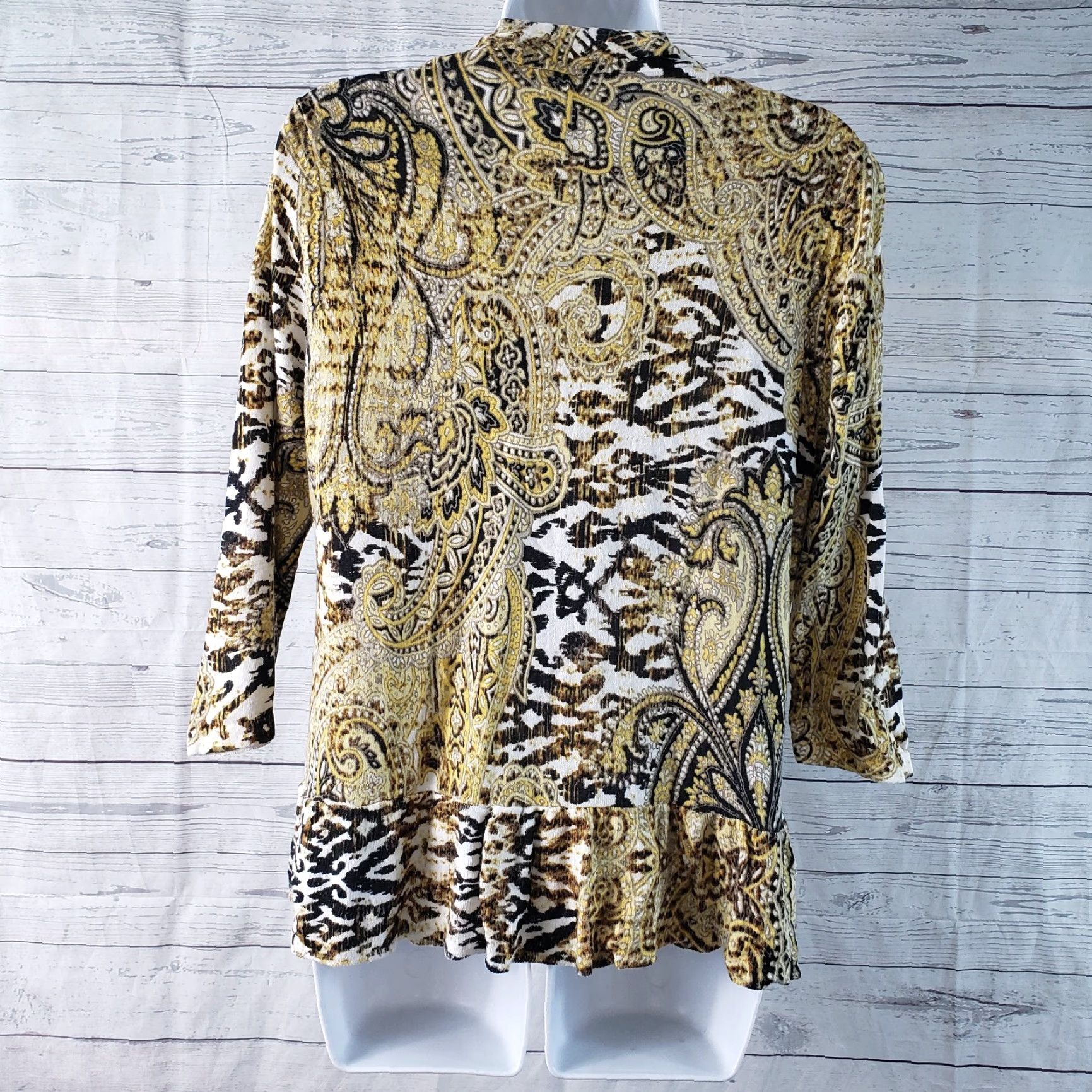 Vintage Chico's Womens Cardigan 3/4 Sleeve Shirt? Size M / US 6-8 / IT 42-44 - 4 Thumbnail
