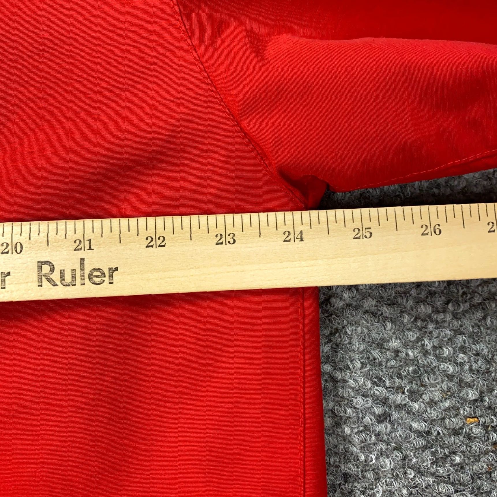 Talbots Talbots Windbreaker Jacket Womens Small Red Shoulder Pads Full Zip Lined Size S / US 4 / IT 40 - 7 Thumbnail