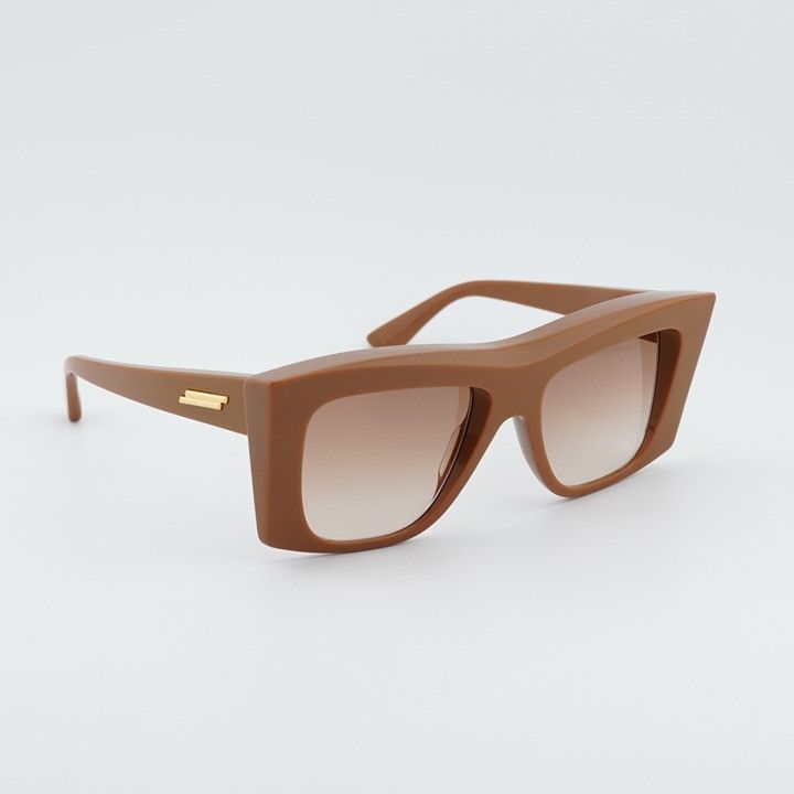 Bottega Veneta Bottega Veneta BV1270S 003 Women Sunglasses Brown Geometric Size ONE SIZE - 7 Thumbnail