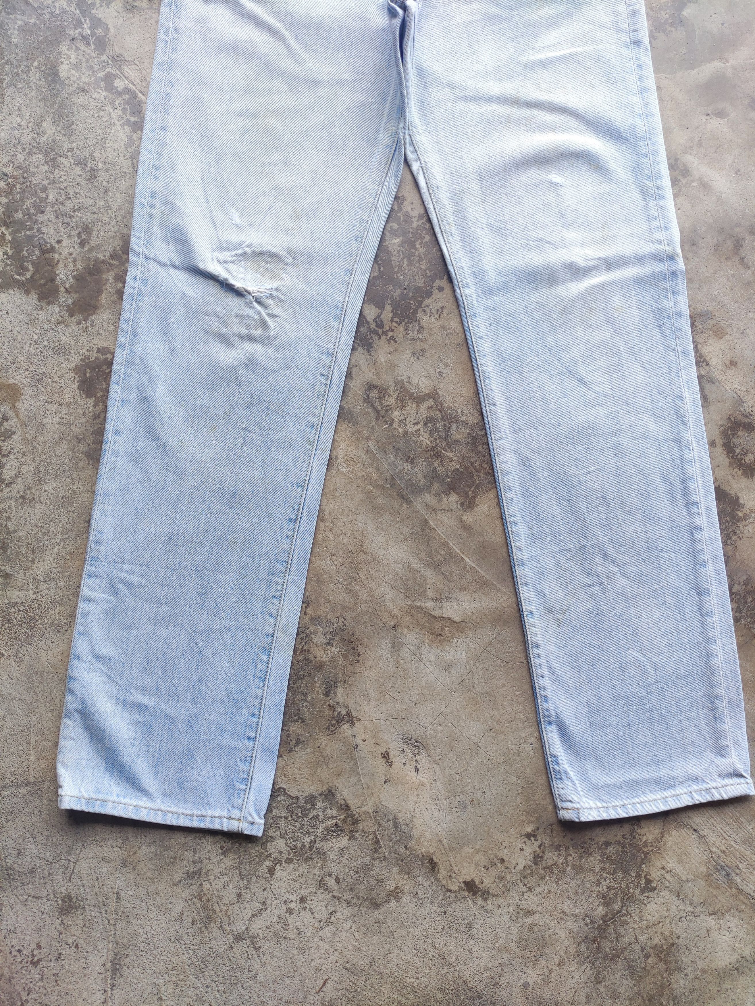 Vintage Japanese Brand Faded Distressed Denim Pants