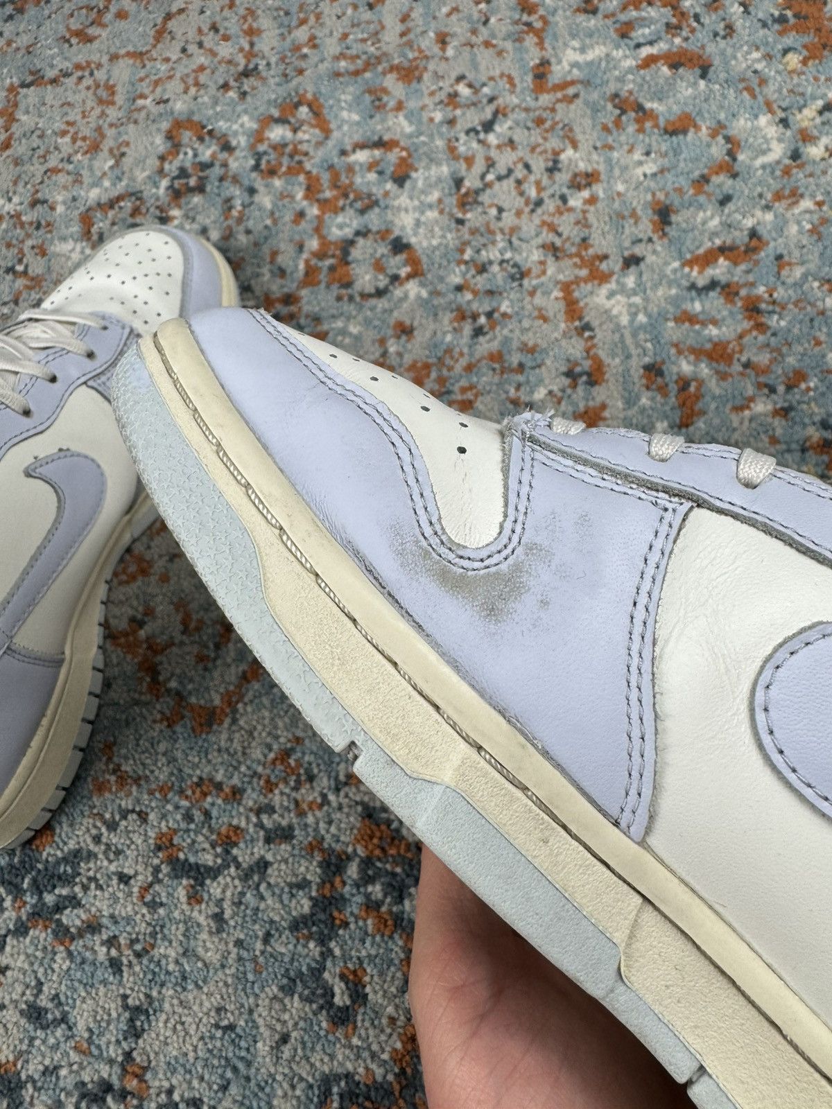 Nike × Vintage Nike dunk high football grey high top sneakers Size US 8 / IT 38 - 23 Thumbnail