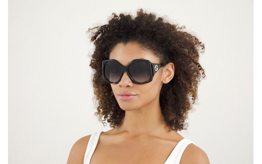 Gucci NEW Gucci GG0875S 001 Women Rectangle Oversized Sunglasses Size ONE SIZE - 13 Thumbnail