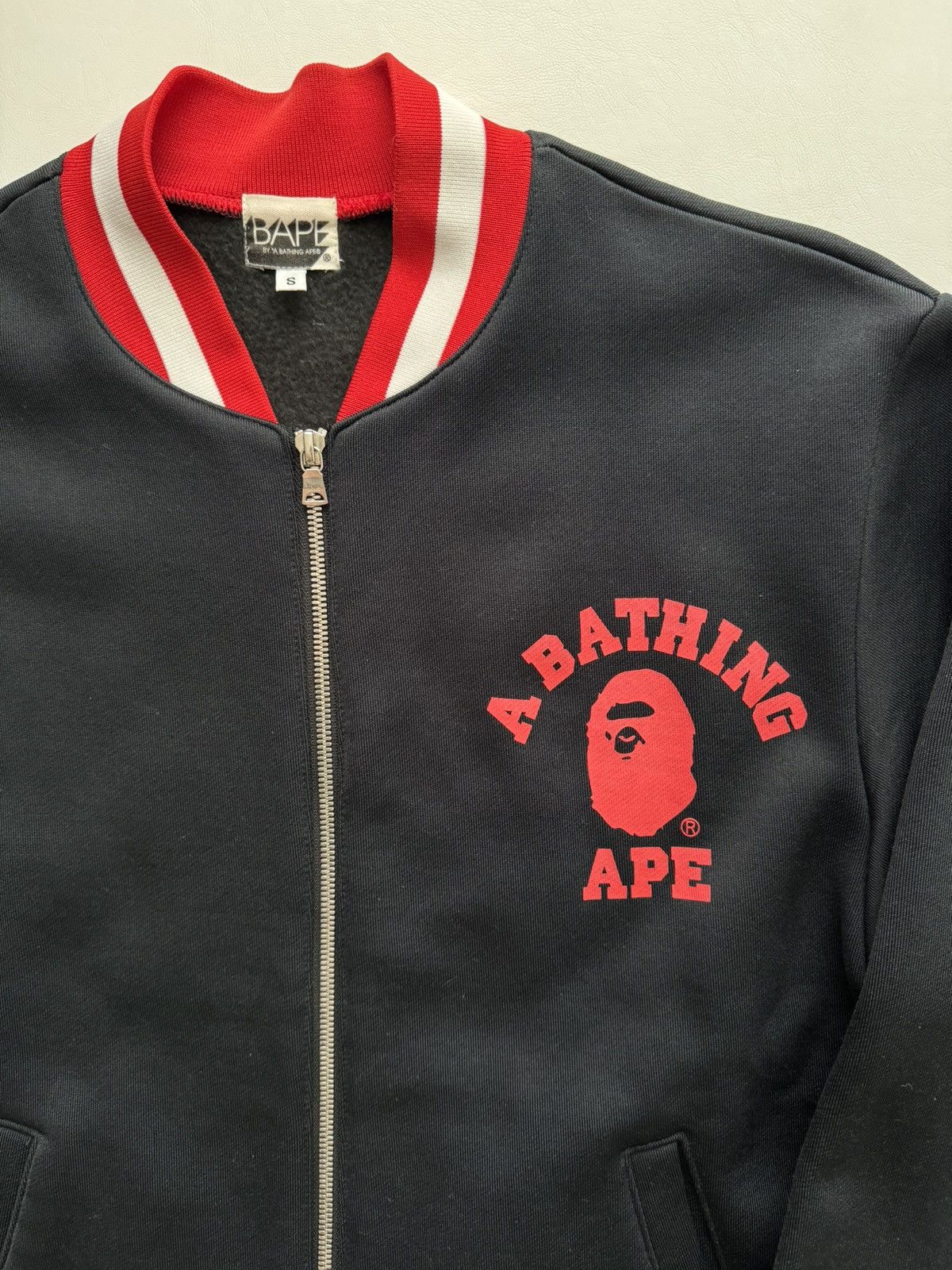 Bape Autumn 2007 College Logo Fleece Zip Up Jacket Size US S / EU 44-46 / 1 - 3 Thumbnail
