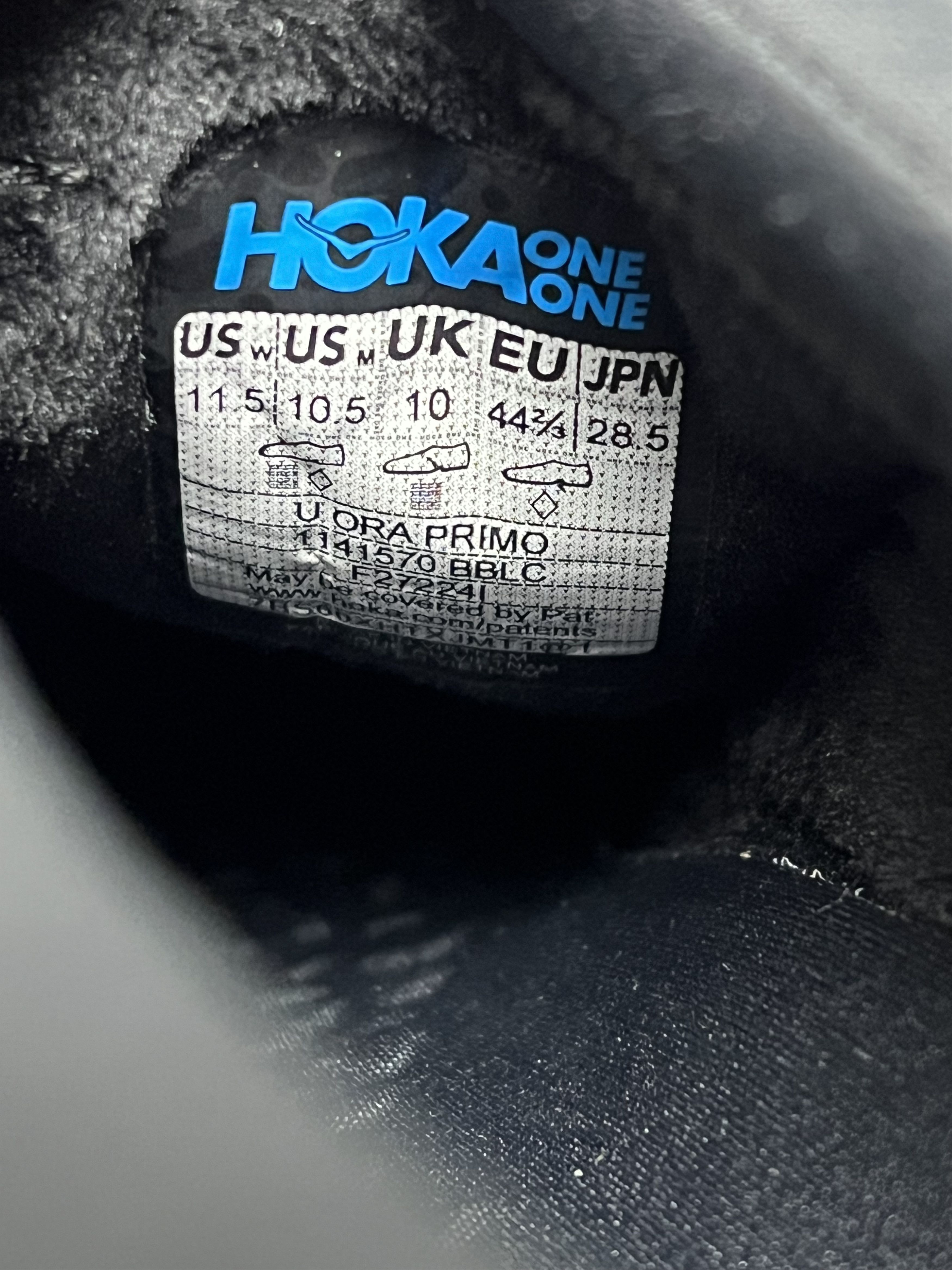 Hoka Hoka One One Ora Primo Casual Sneakers 1141570-BBLC Size US 10.5 / EU 43-44 - 11 Thumbnail