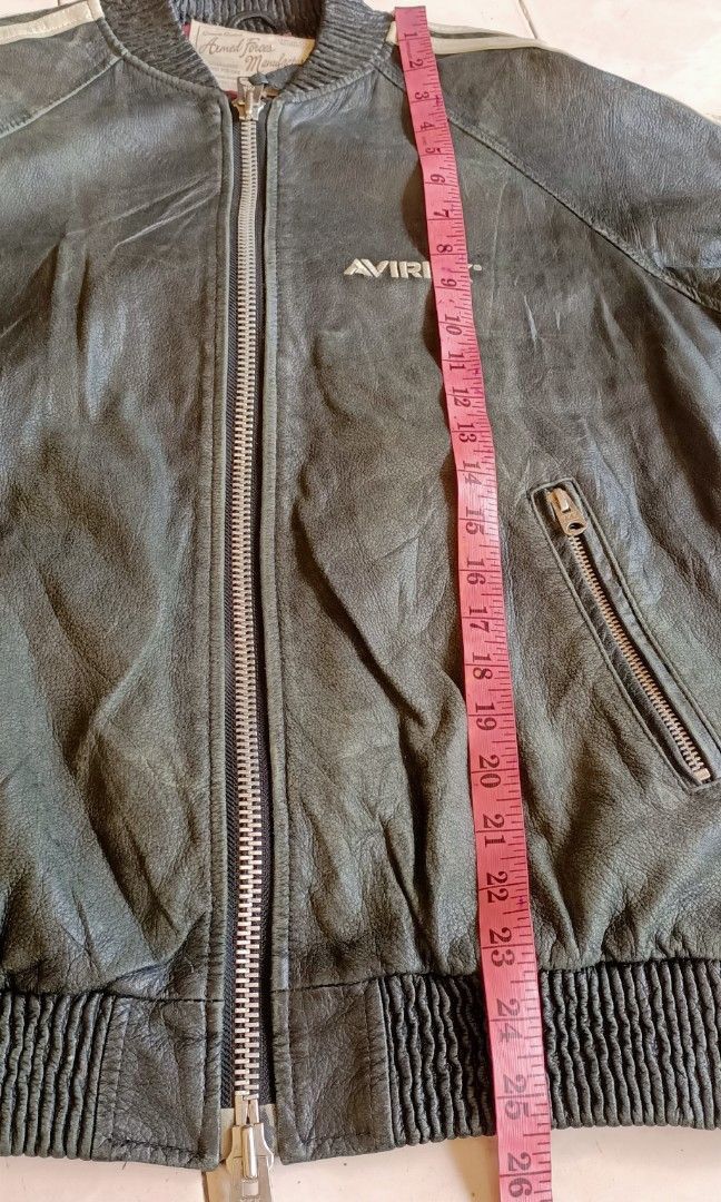 Genuine Leather Vintage Avirex Leather Track Jacket — Japan Market Exclusive Size US M / EU 48-50 / 2 - 8 Thumbnail