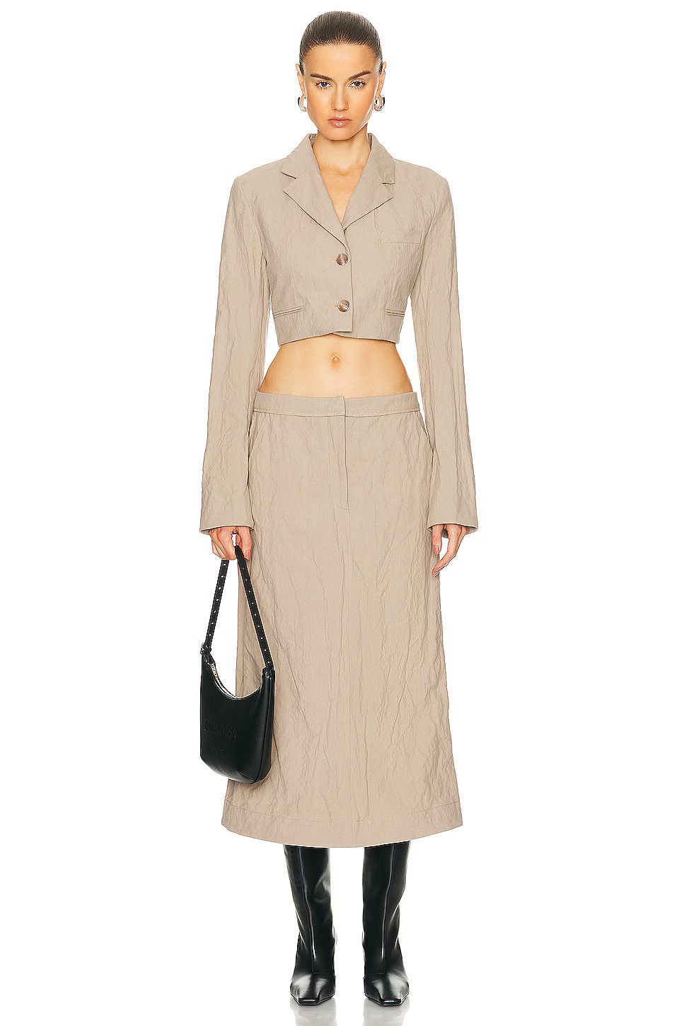 Acne Studios o1y0725 Blazer in Khaki Size S / US 4 / IT 40 - 4 Thumbnail