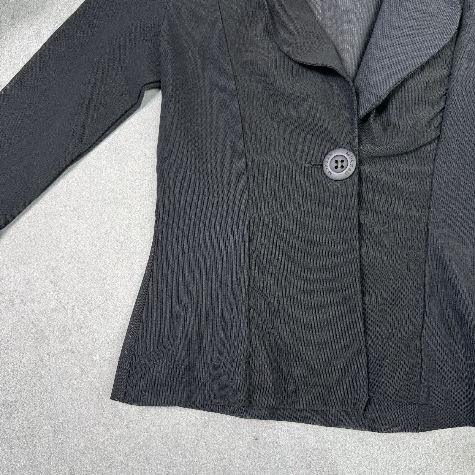 Morgan De Toi Morgan De Toi Women Light Jacket Blazer Black Avant Gard Size S / US 4 / IT 40 - 8 Thumbnail
