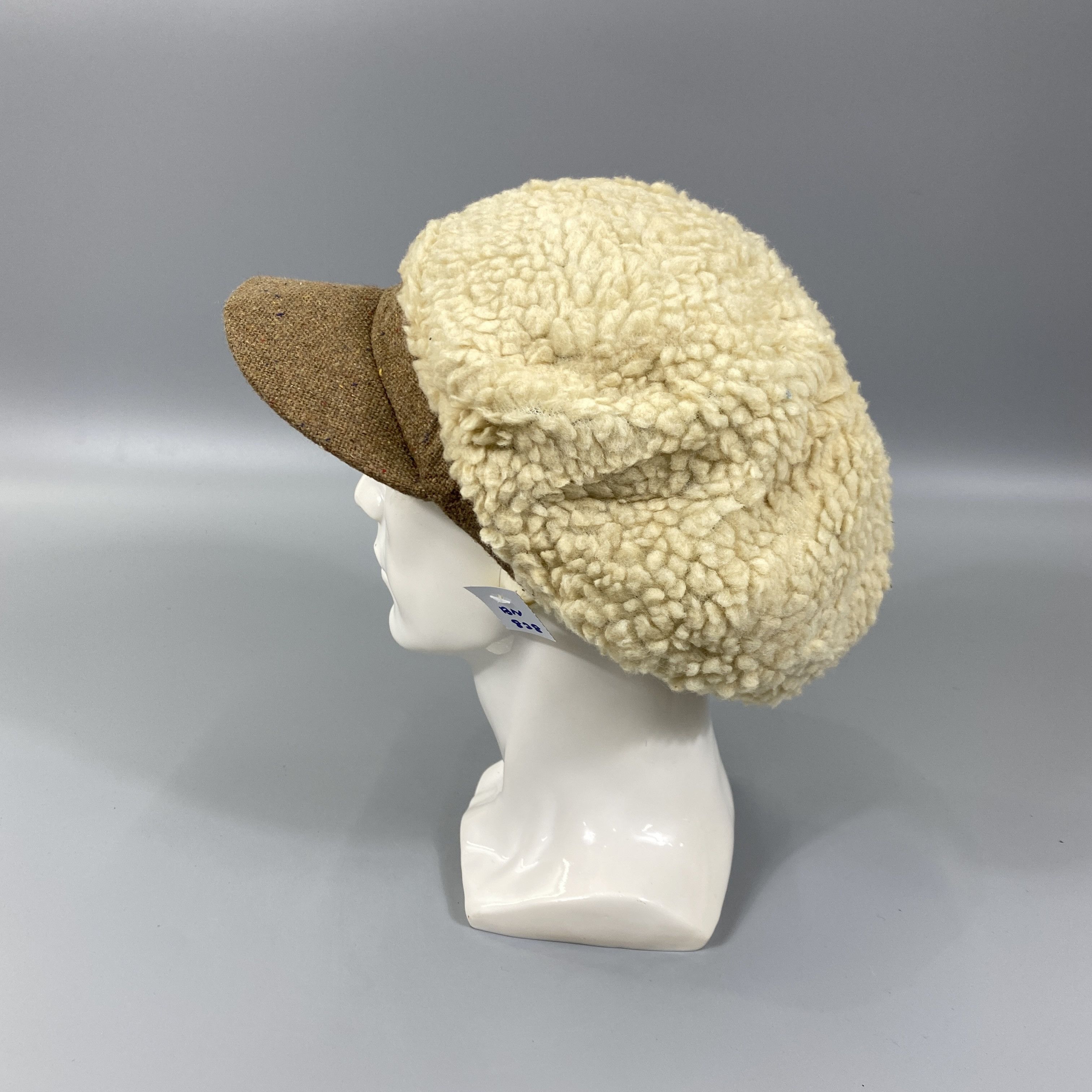 Japanese Brand Beanie Fur With Brim Hat -BN828 Size ONE SIZE - 1 Thumbnail