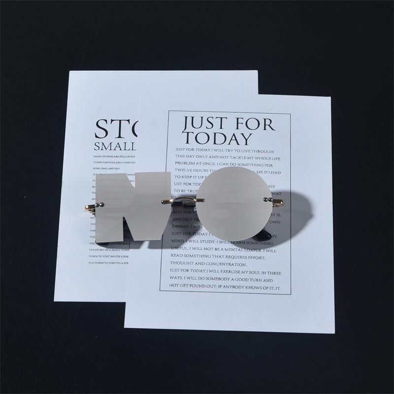 VIBE Future Street ins style custom avant-garde sunglasses Size ONE SIZE - 2 Thumbnail