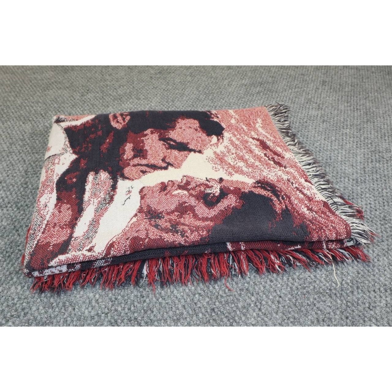 Vintage Vintage Gone With the Wind 1993 Woven Tapestry Throw Blanket Size ONE SIZE - 2 Thumbnail