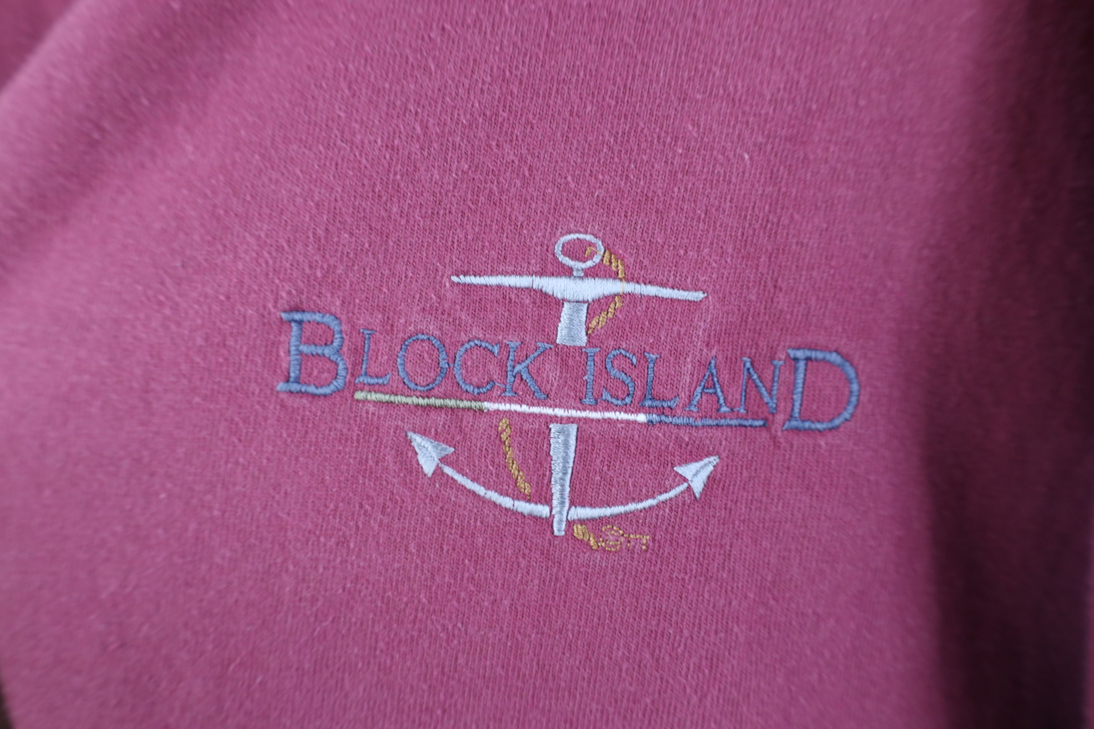 Vintage Vintage 90s Streetwear Heavyweight Block Island T-Shirt USA Size US XL / EU 56 / 4 - 4 Thumbnail