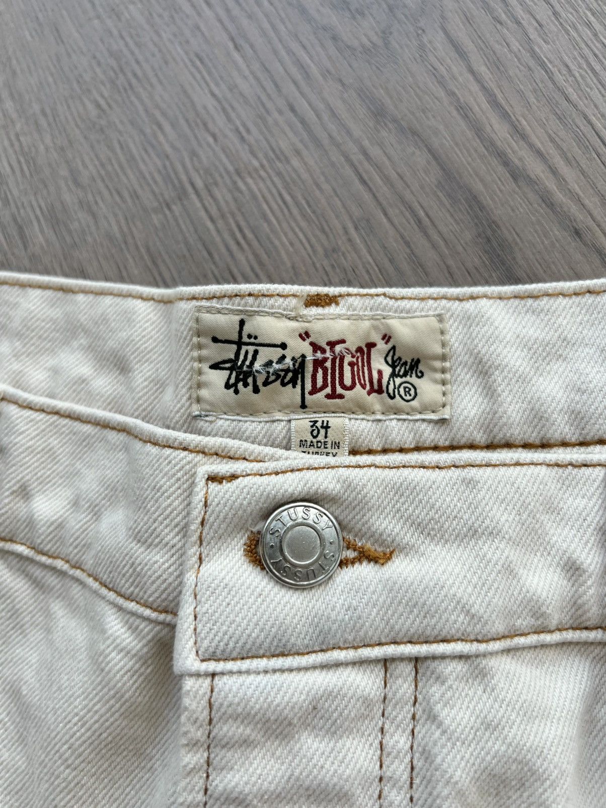 Stussy Sample Stussy Big Ol Denim Jean “Natural” 34 Size US 34 / EU 50 - 3 Thumbnail