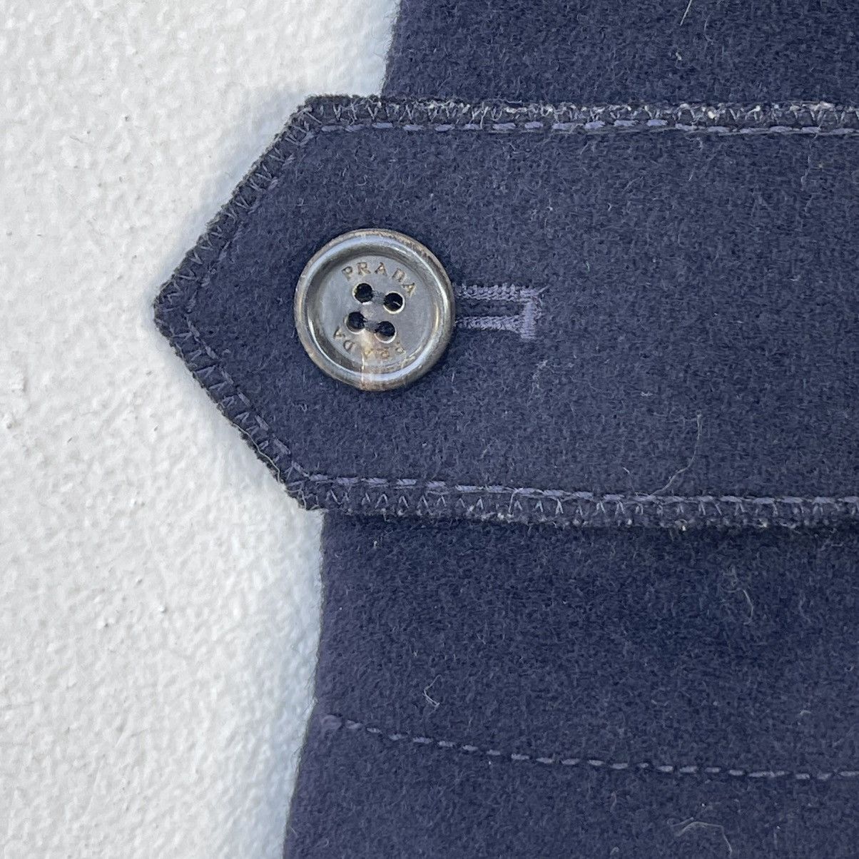 Prada Archival Prada SGV922 Double Breasted Virgin Wool Peacoat Size US M / EU 48-50 / 2 - 9 Thumbnail