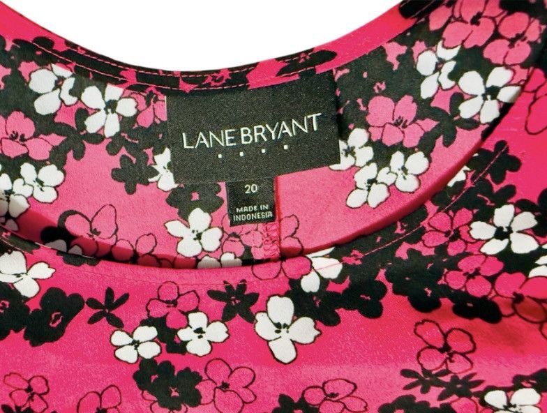 Other Lane Bryant Size 20 Floral Peplum Top Sleeveless Ruffle Hem Size 3XL / US 20-22 - 2 Thumbnail