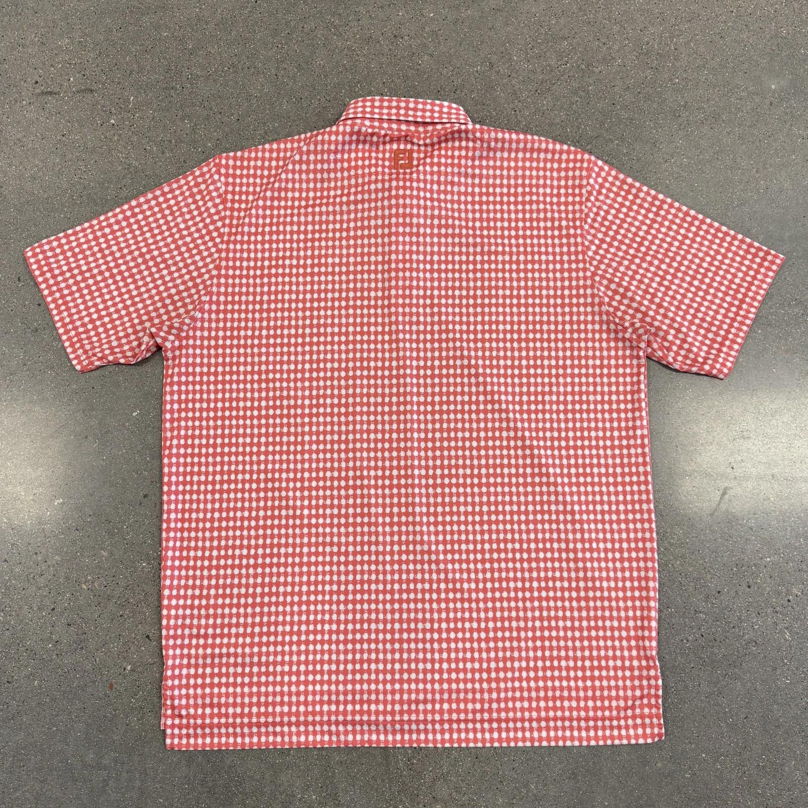 Footjoy FootJoy Polo Shirt Mens 2XL Golf Quintero Stretch Dot Print Size US XXL / EU 58 / 5 - 1 Thumbnail