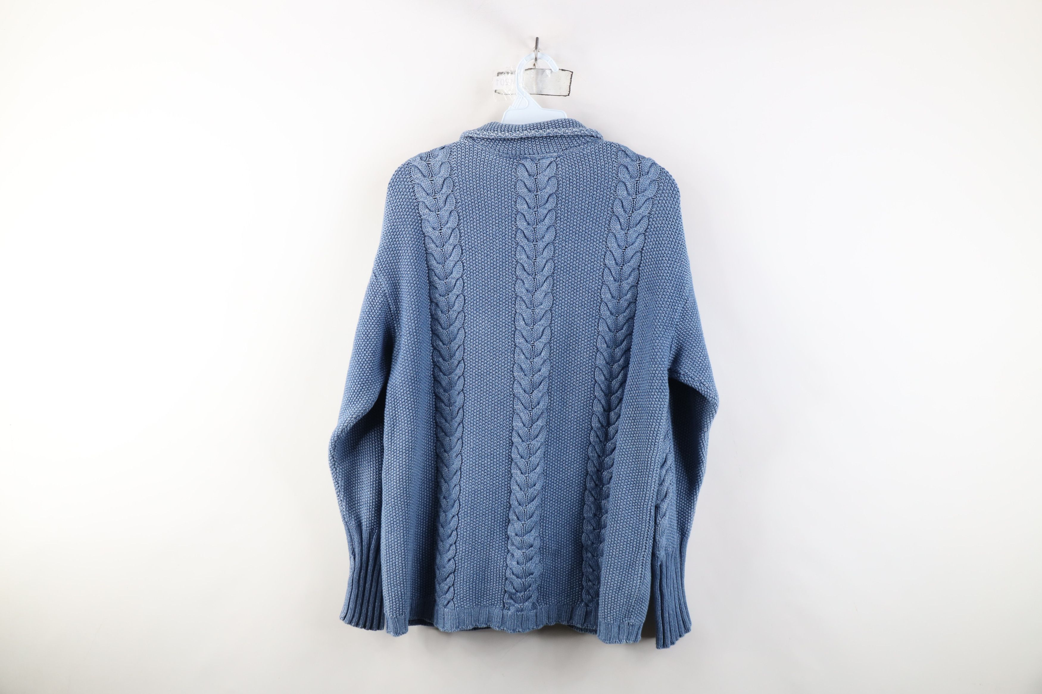 Escada Vintage 90s Escada Cable Knit Fisherman Cardigan Sweater Size M / US 6-8 / IT 42-44 - 12 Thumbnail
