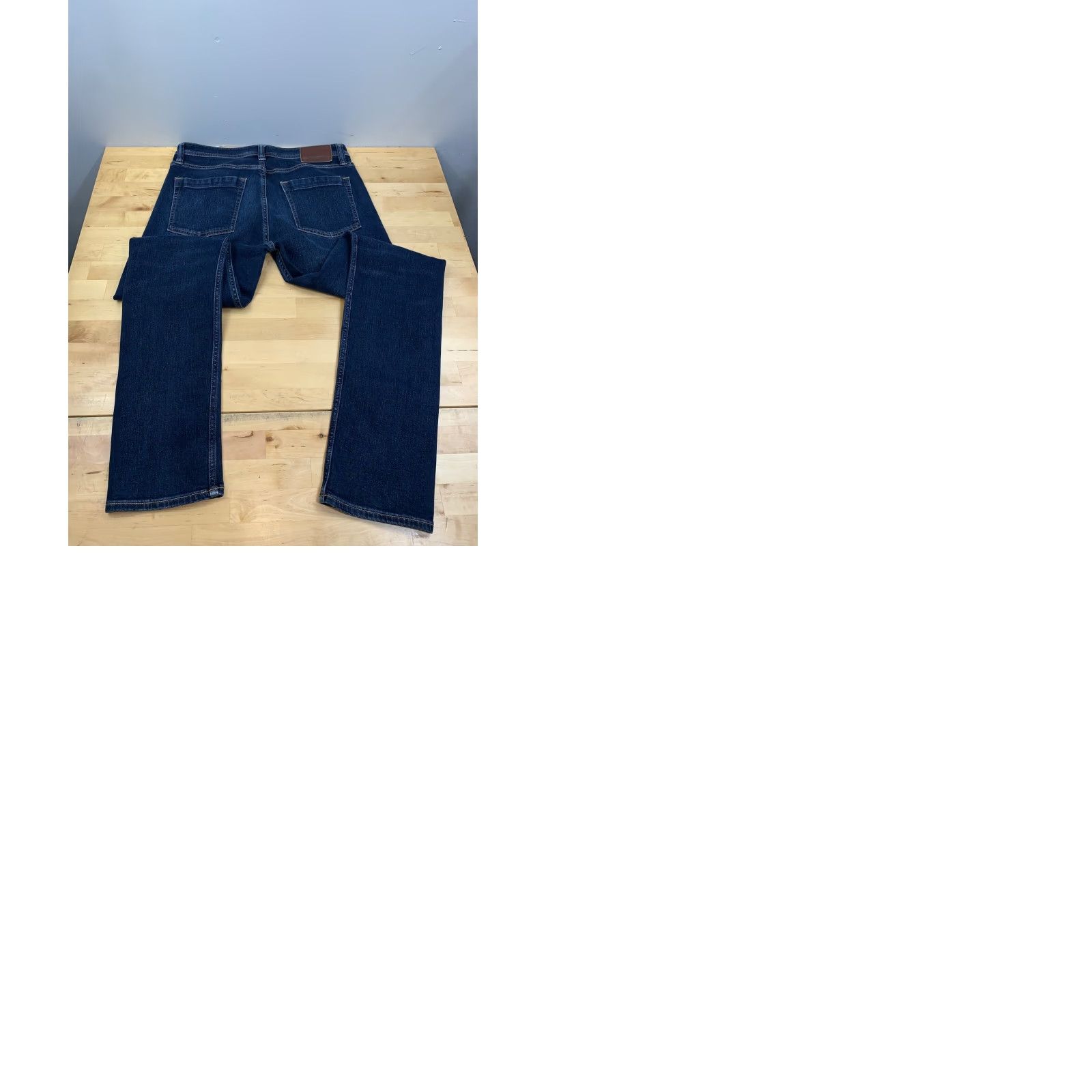 Denime Revtown Jeans Tapered Denim 31x31 Mens Blue Dark Wash Slim Regular 8753 Jeans Men Size US 31 - 9 Thumbnail