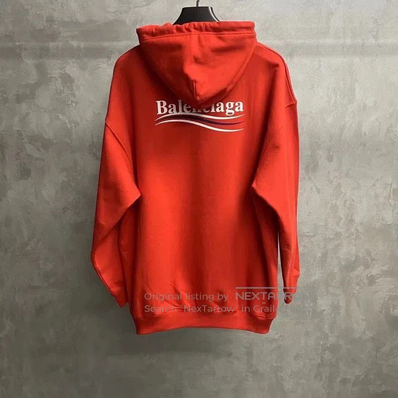 Balenciaga Balenciaga Red Cola Print Logo Hoodie. Size US M / EU 48-50 / 2 - 2 Thumbnail