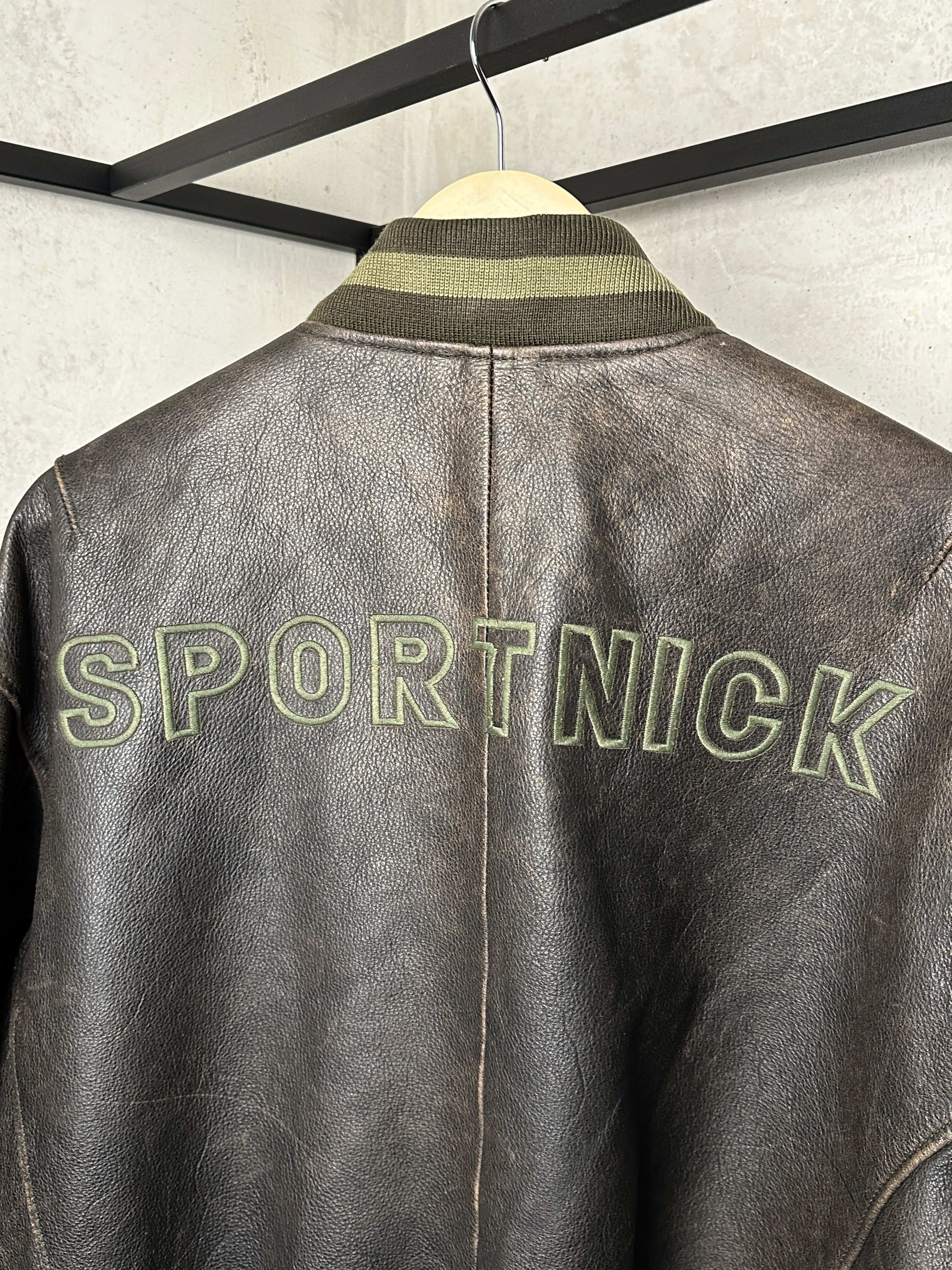 Genuine Leather Genuine Leather Brown Bomber Jacket Size US XL / EU 56 / 4 - 10 Thumbnail