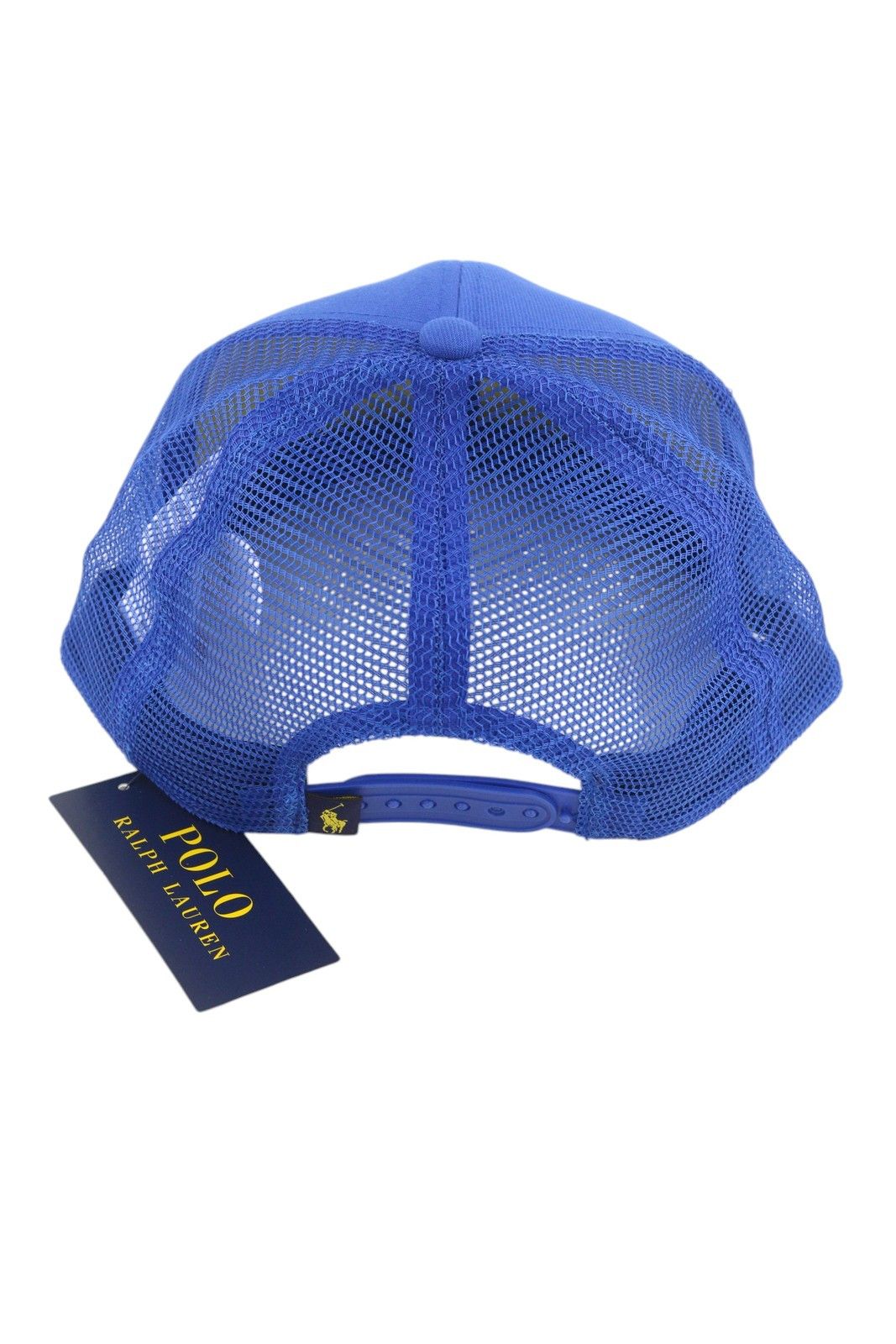 Polo Ralph Lauren HIGH CROWN 58 CM Blue Twill Trucker Snapback Cap 84669 Size ONE SIZE - 6 Thumbnail