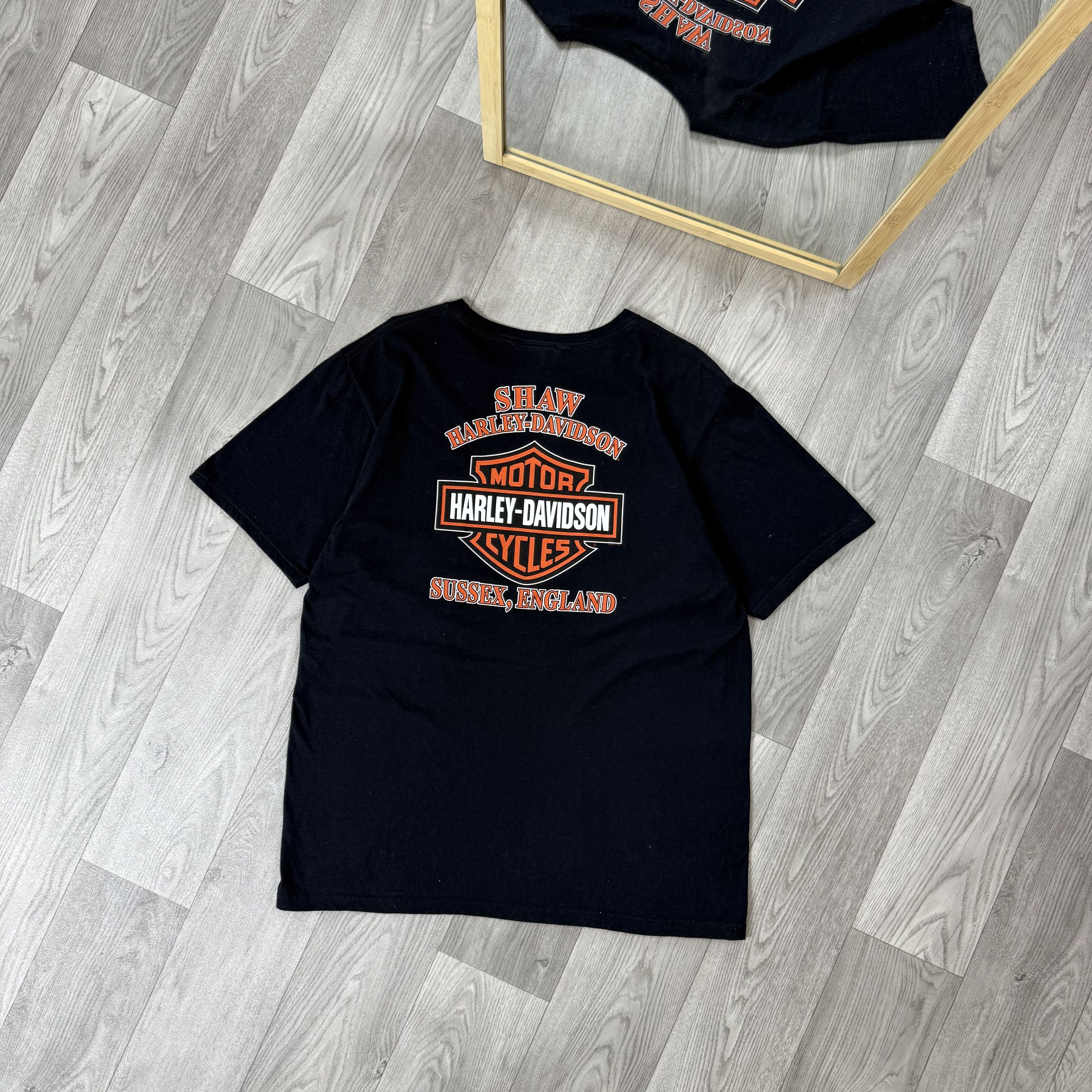 Harley Davidson Vintage Harley Davidson 90s Graphic Tee Shirt Black L Size US L / EU 52-54 / 3 - 2 Thumbnail