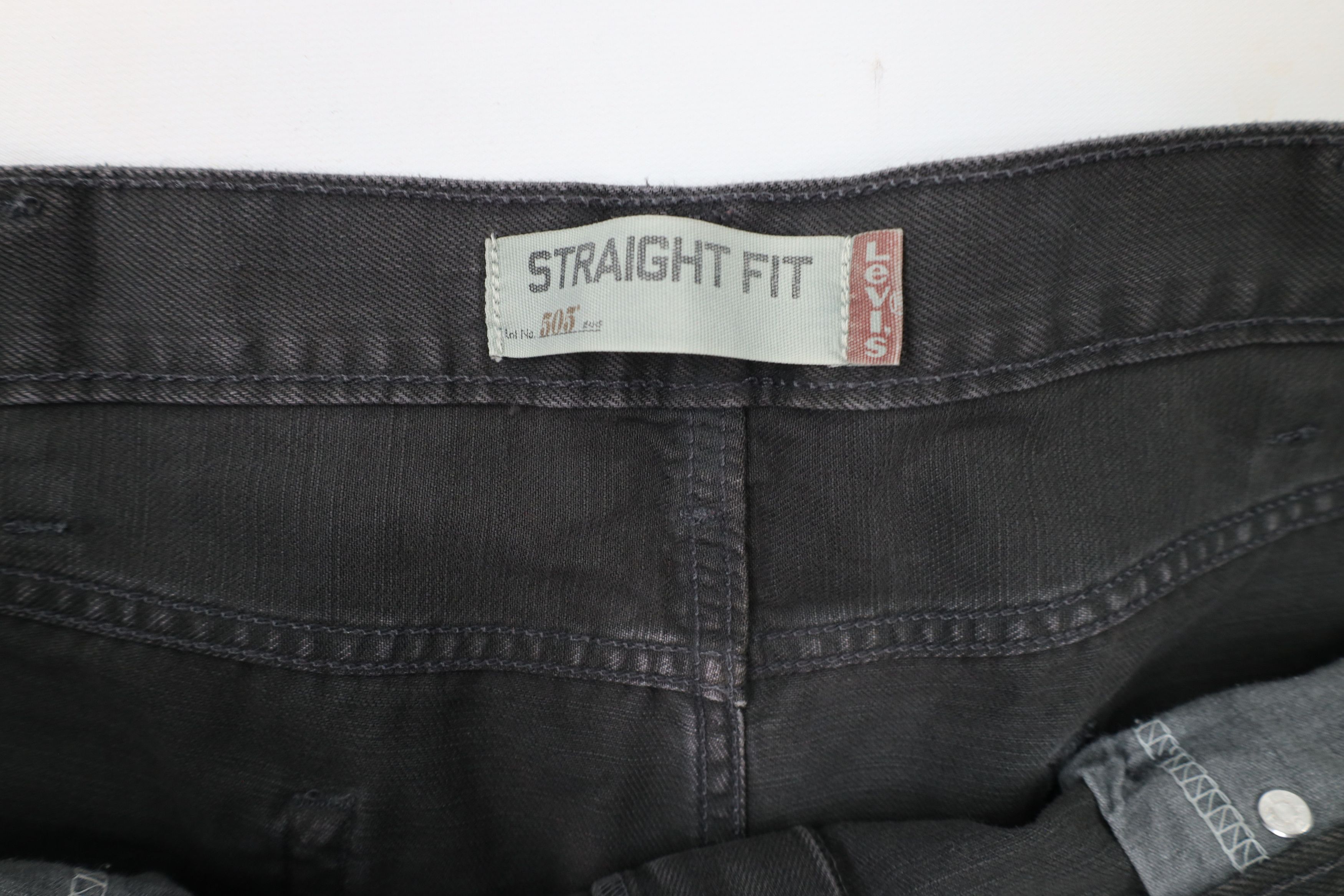 Levi's × Vintage Vintage Y2K Levis 505 Straight Leg Denim Jeans Dark Gray Size US 40 / EU 56 - 9 Thumbnail