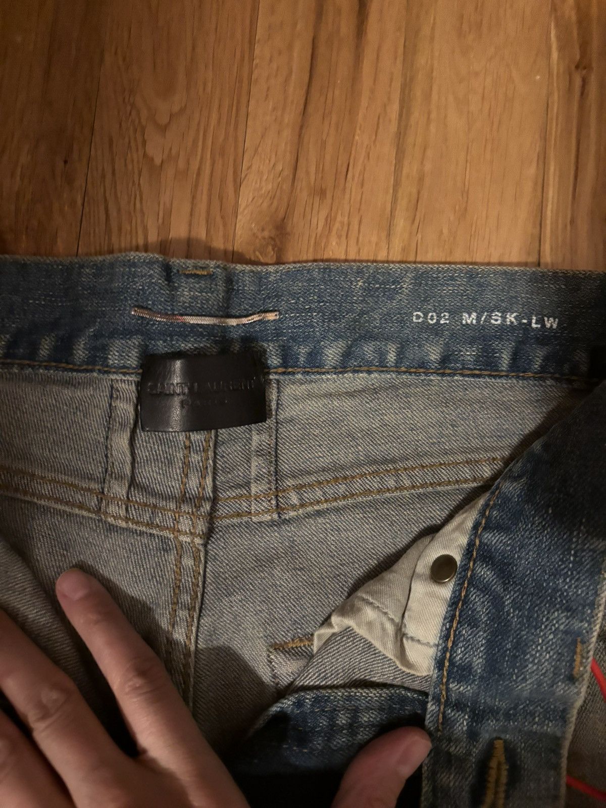 Saint Laurent Paris SLP Super Destroyed Jeans Hedi Era Rare Size US 30 / EU 46 - 4 Thumbnail