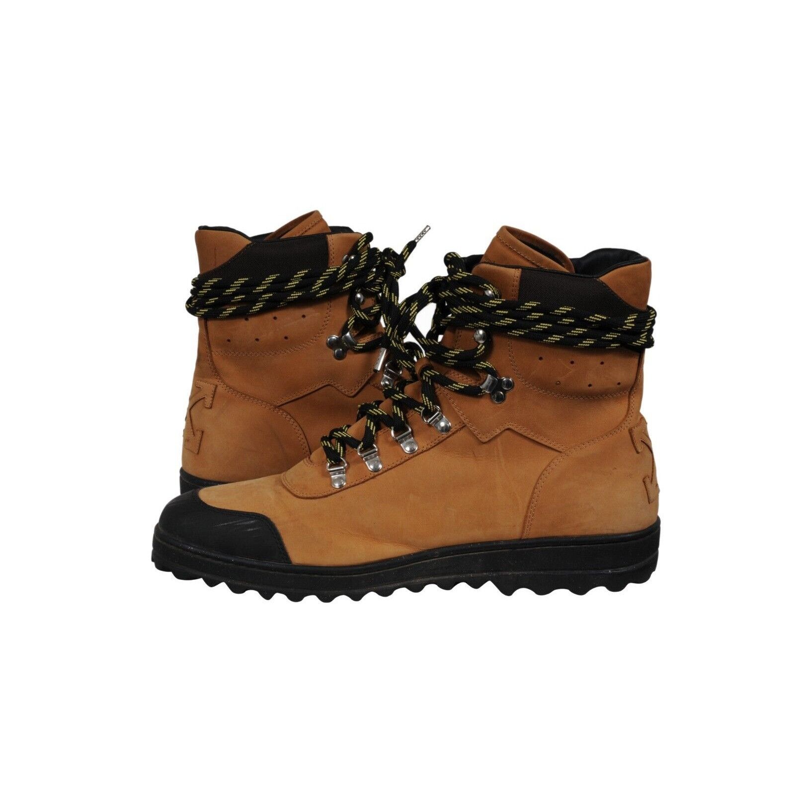 Off-White Hiking Boots Brown Tan Black Nubuck Size US 13 / EU 46 - 9 Thumbnail